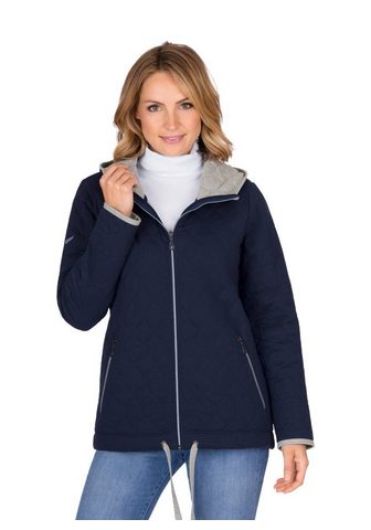 Куртка стеганая с капюшон из Sweat-Qua...