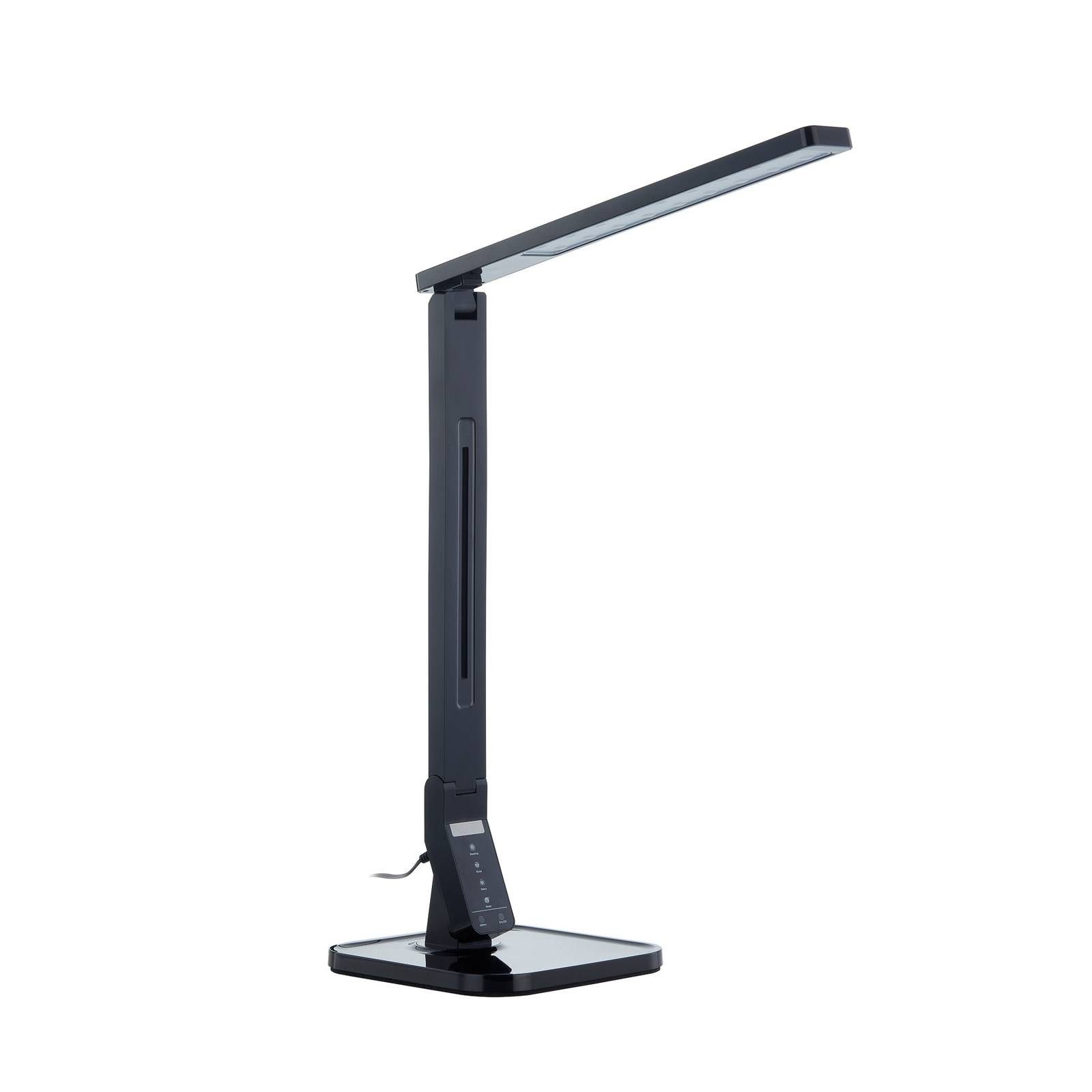 Lindby Schreibtischlampe Eleni, LED, Kunststoff Schwarz Farbwechsel warmweiß / tageslicht IP20, 1 x 8 W LED, Farbwechsel warmweiß / tageslicht