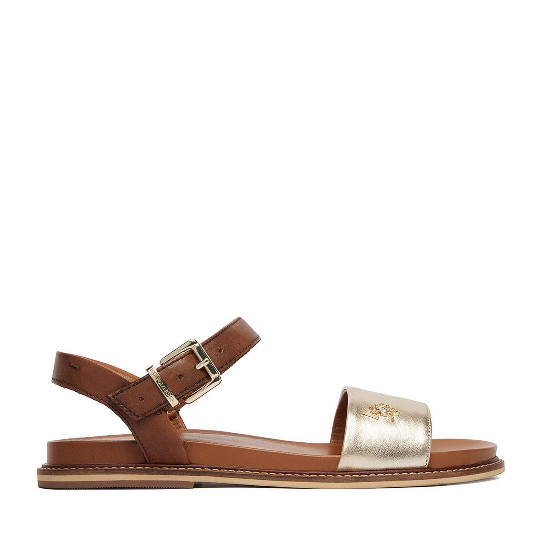 U.S. Polo Assn. US Polo Assn Damen-Goldsandalen Sandale