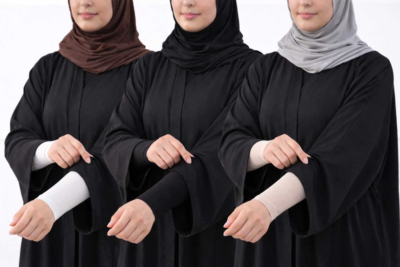 Aymasal Unterkleid Armstulpen Armlinge Armsleeve 3/4er Pack Sonnenschutz UV-Schutz Unisex (Set, Mehrteilig) Armstulpen Armlinge UV Schutz Armling atmungsaktiv für Outdoor