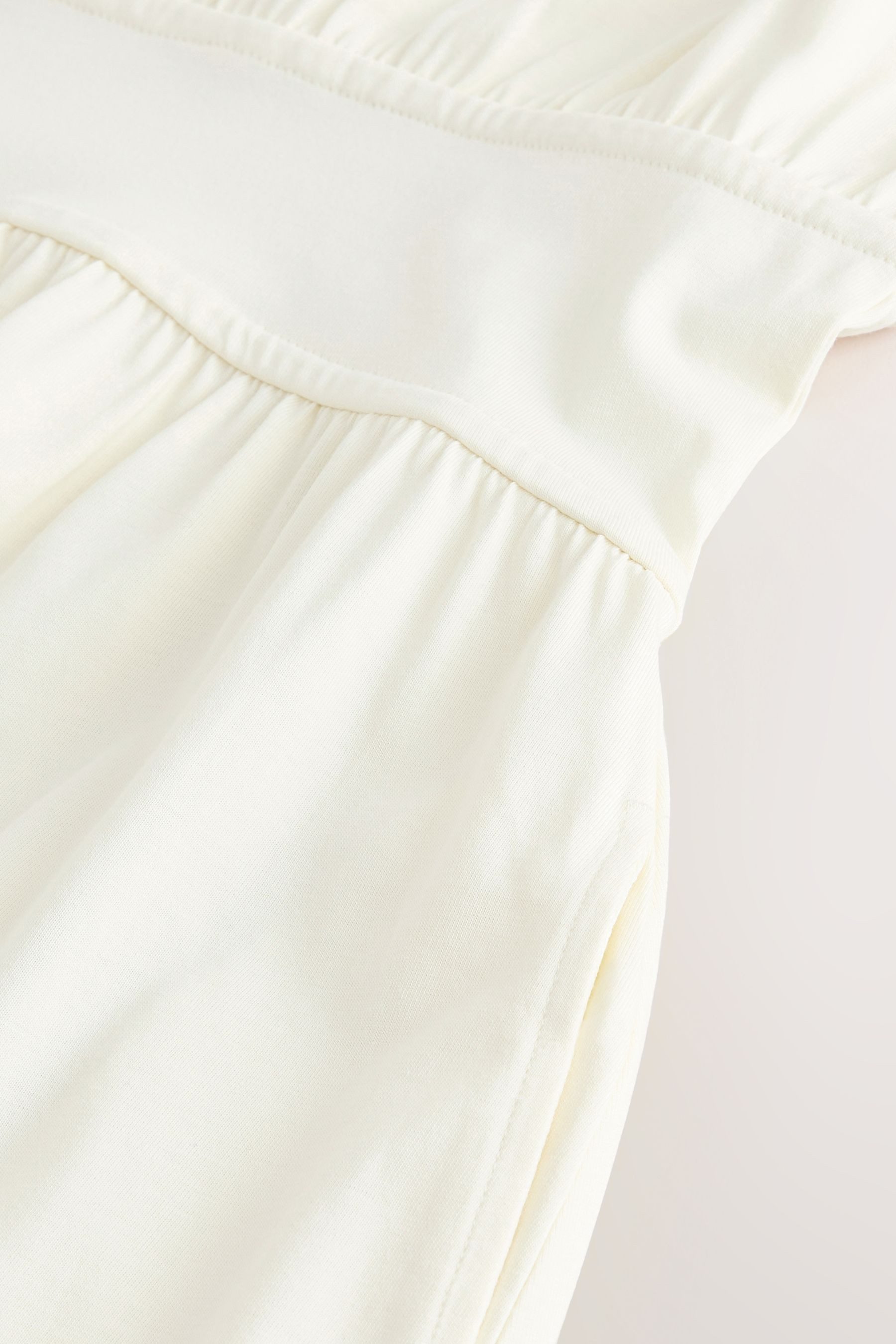 Next Midikleid Sommerliches, tailliertes Jersey-Midikleid (1-tlg)