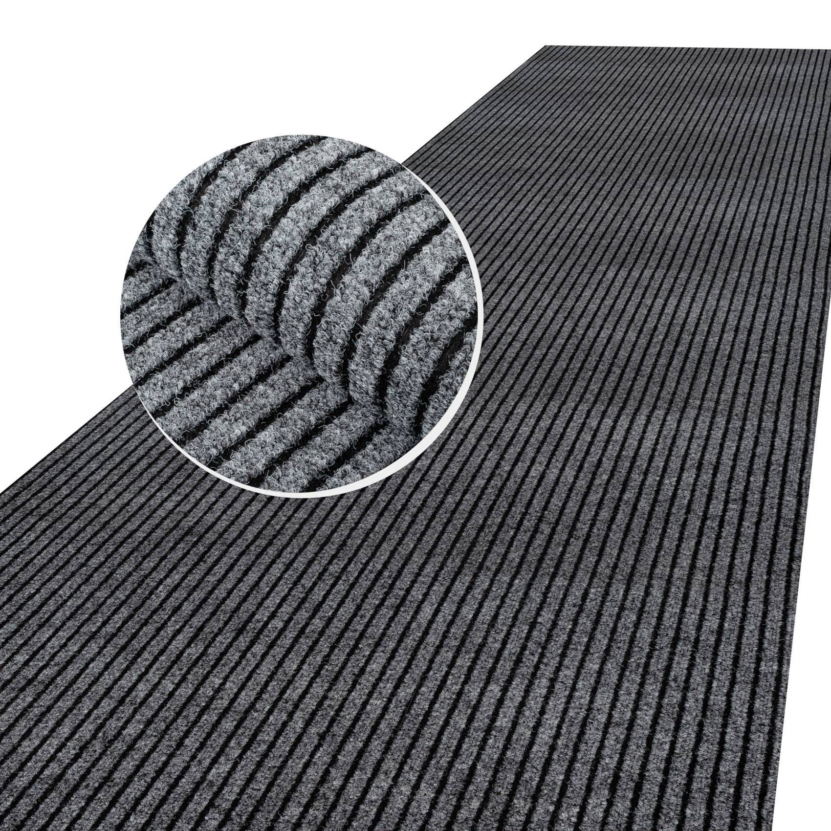 ANRO Läufer Schmutzfang-Teppichläufer für Flur und Eingang, rechteckig, Höhe: 8 mm, gummierter Rücken