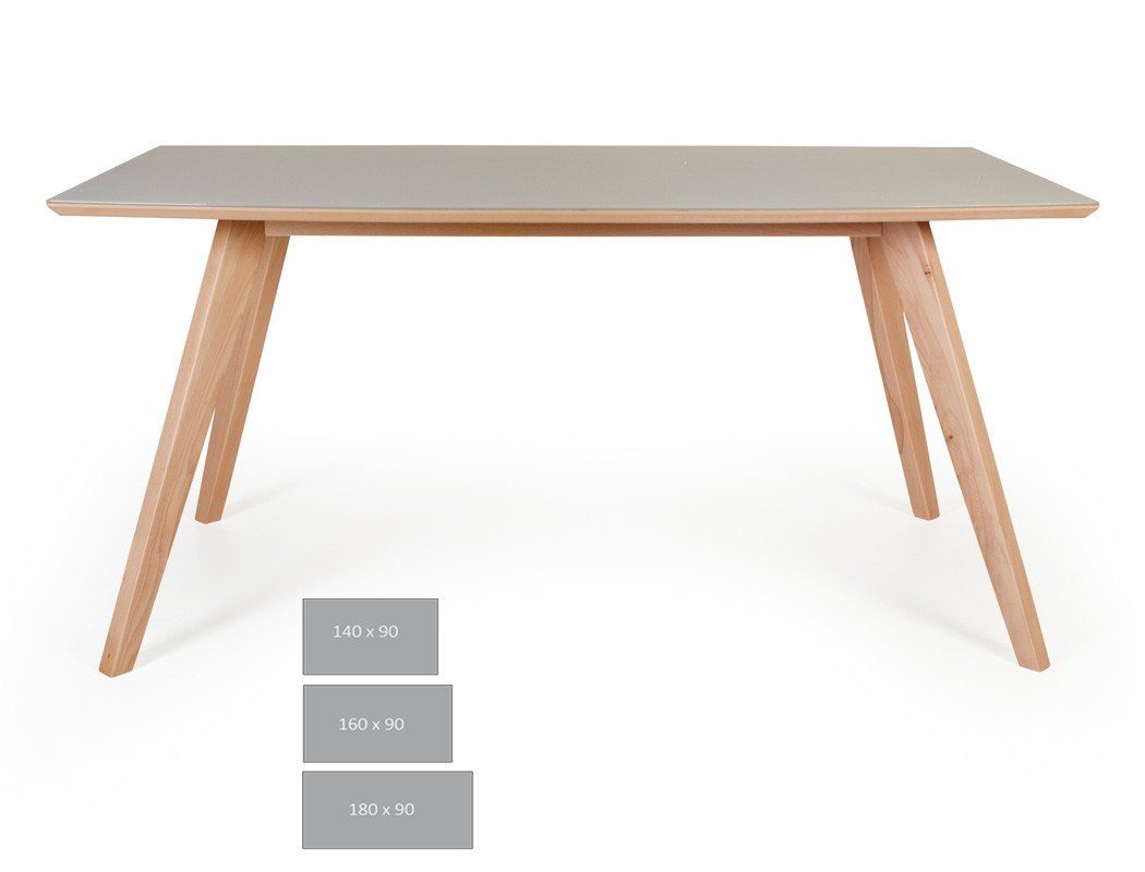 Stühle Glasauflage Tisch (komplette espresso + Eiche Essgruppe Tromsa 140x90 Vidrio, cm natur Tischgruppe, Spar-Set, 7-tlg), Gonda mit expendio
