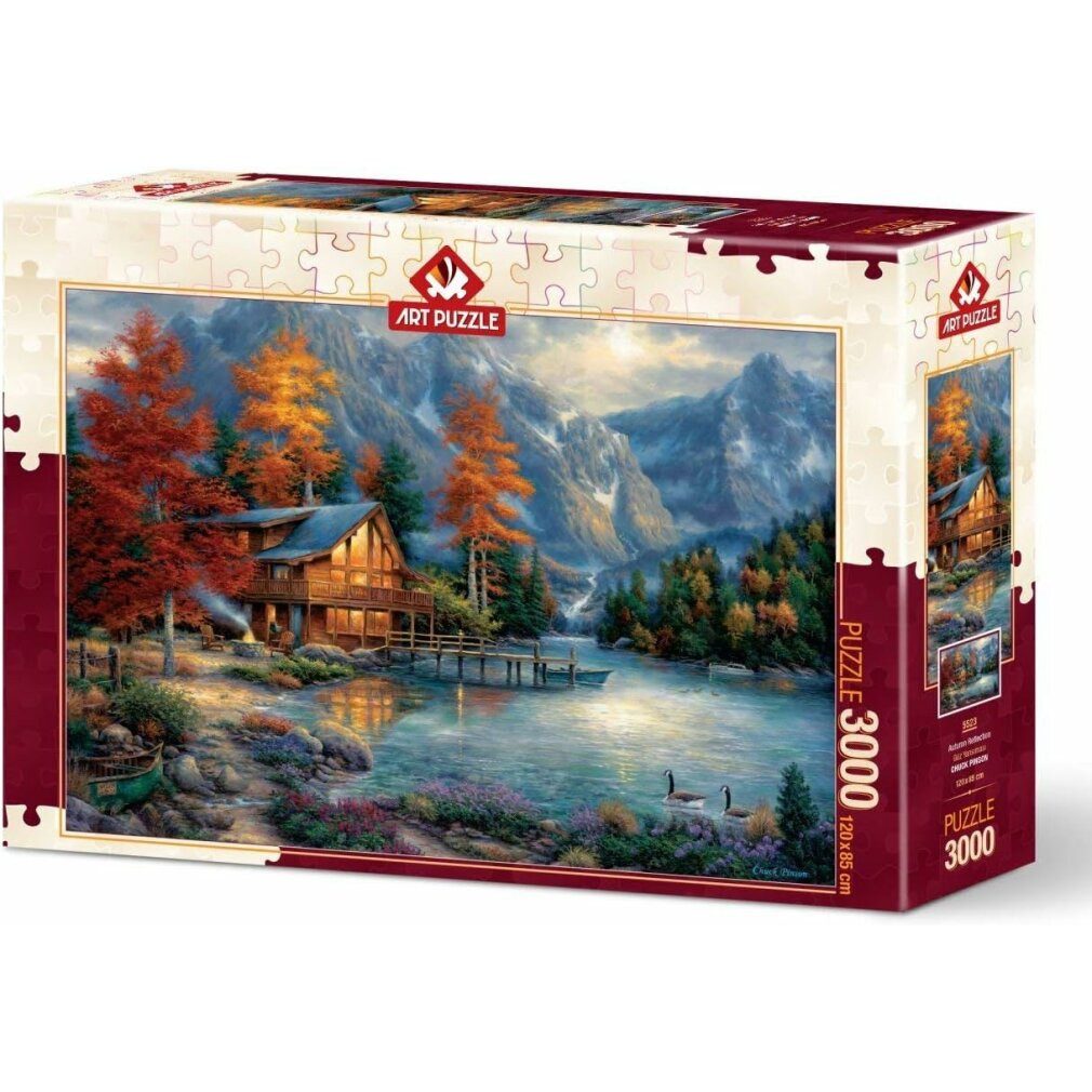 ART PUZZLE Puzzle Puzzle Herbstspiegelung 3000 Teile, Puzzleteile