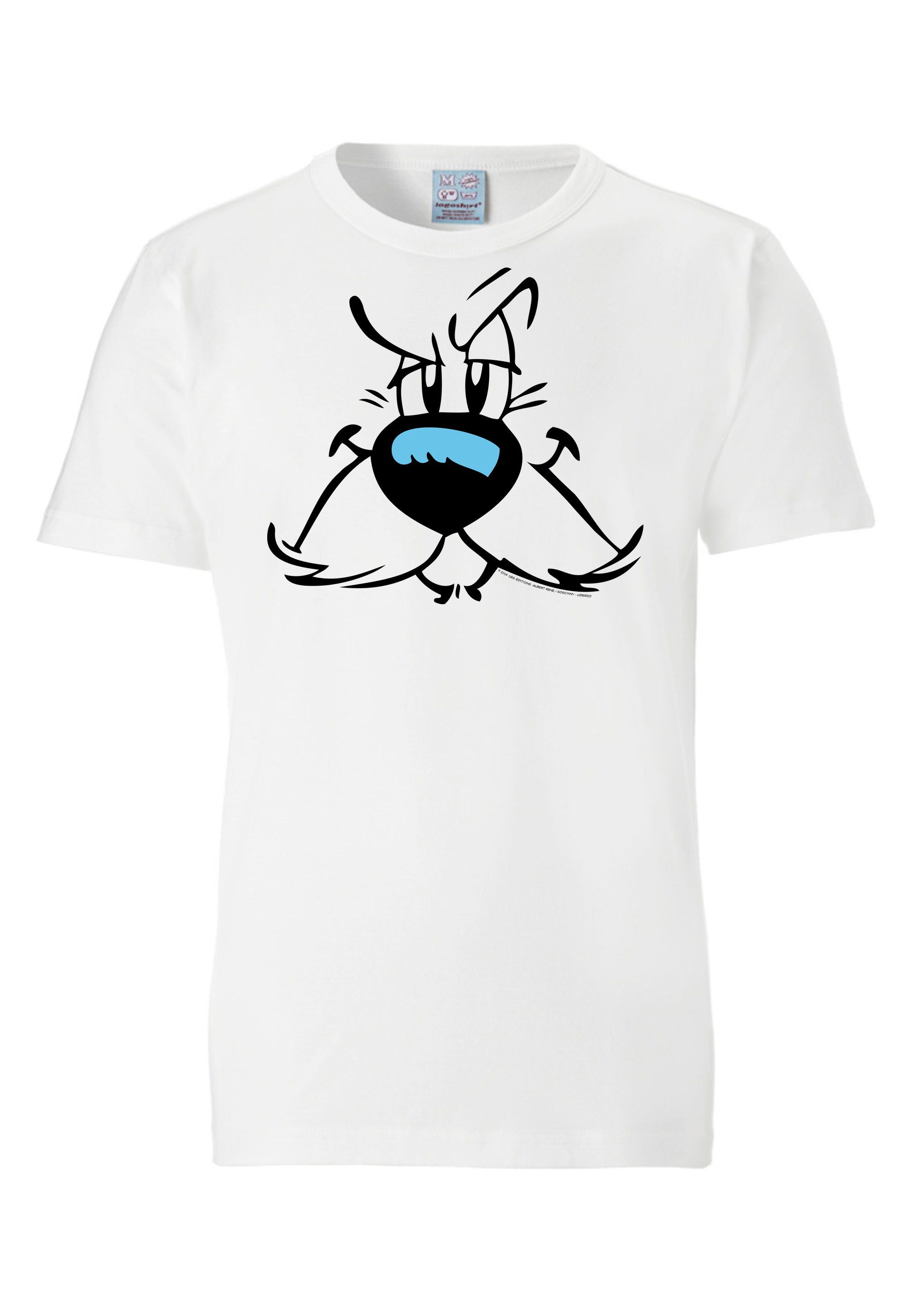 Print - T-Shirt - Faces LOGOSHIRT Asterix coolem Idefix mit