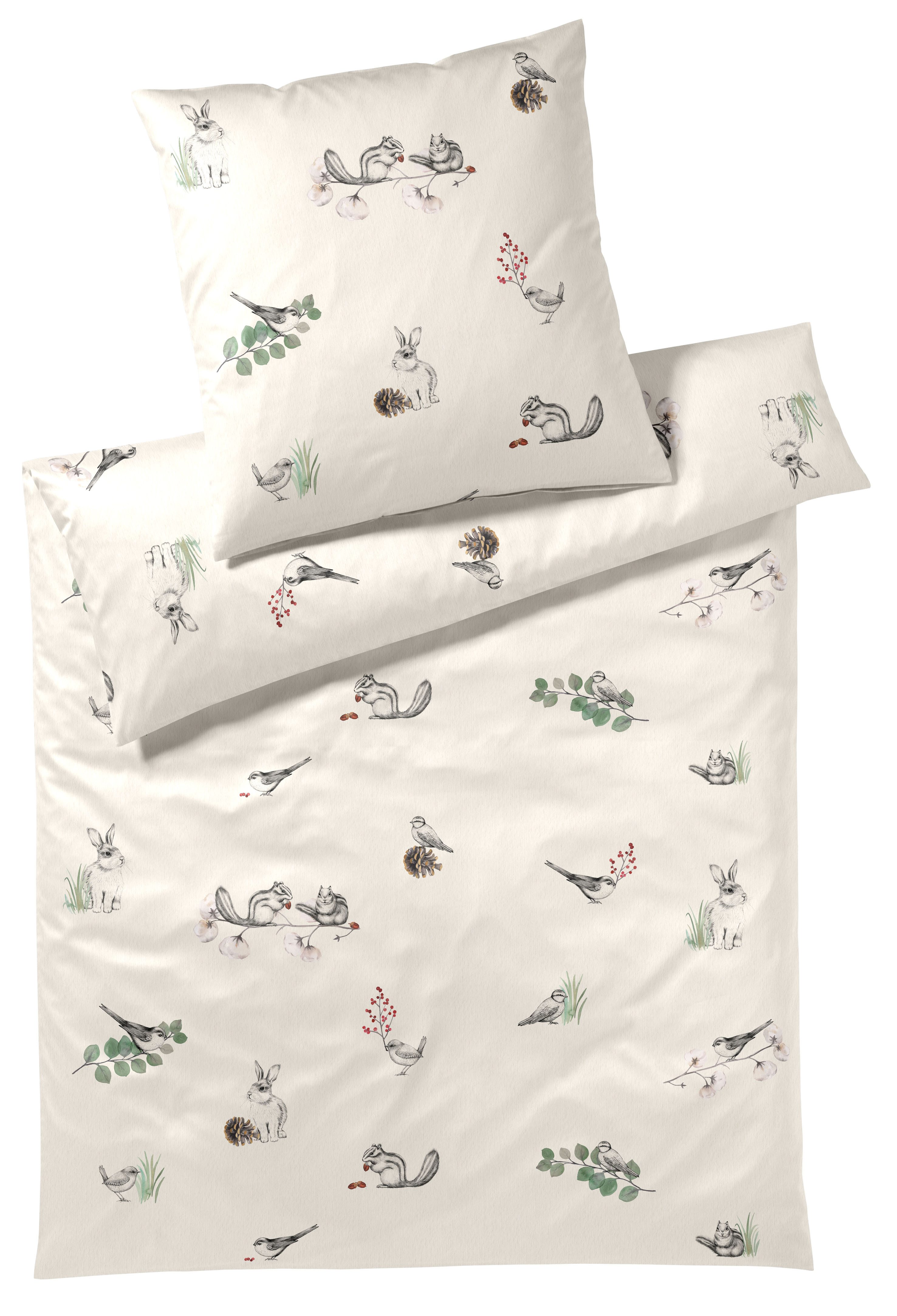 Elegante Bettwäsche Sketch, Mako-Satin, 2 teilig, angenehmes Hautgefühl günstig online kaufen