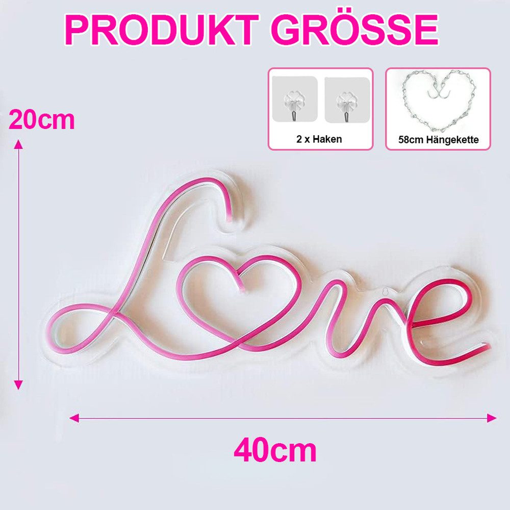 Sunicol LED Dekolicht LED Neonschild, Schriftzug, günstig online kaufen
