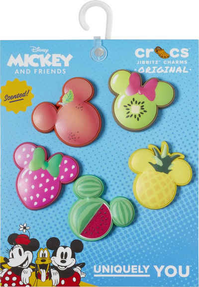 Crocs Schuhanstecker Jibbitz™ Mickey and Friends Foodie (Set, 5-tlg., Kein Spielzeug. Nicht für Kinder unter 3 Jahren geeignet), mit verschiedenen Motiven