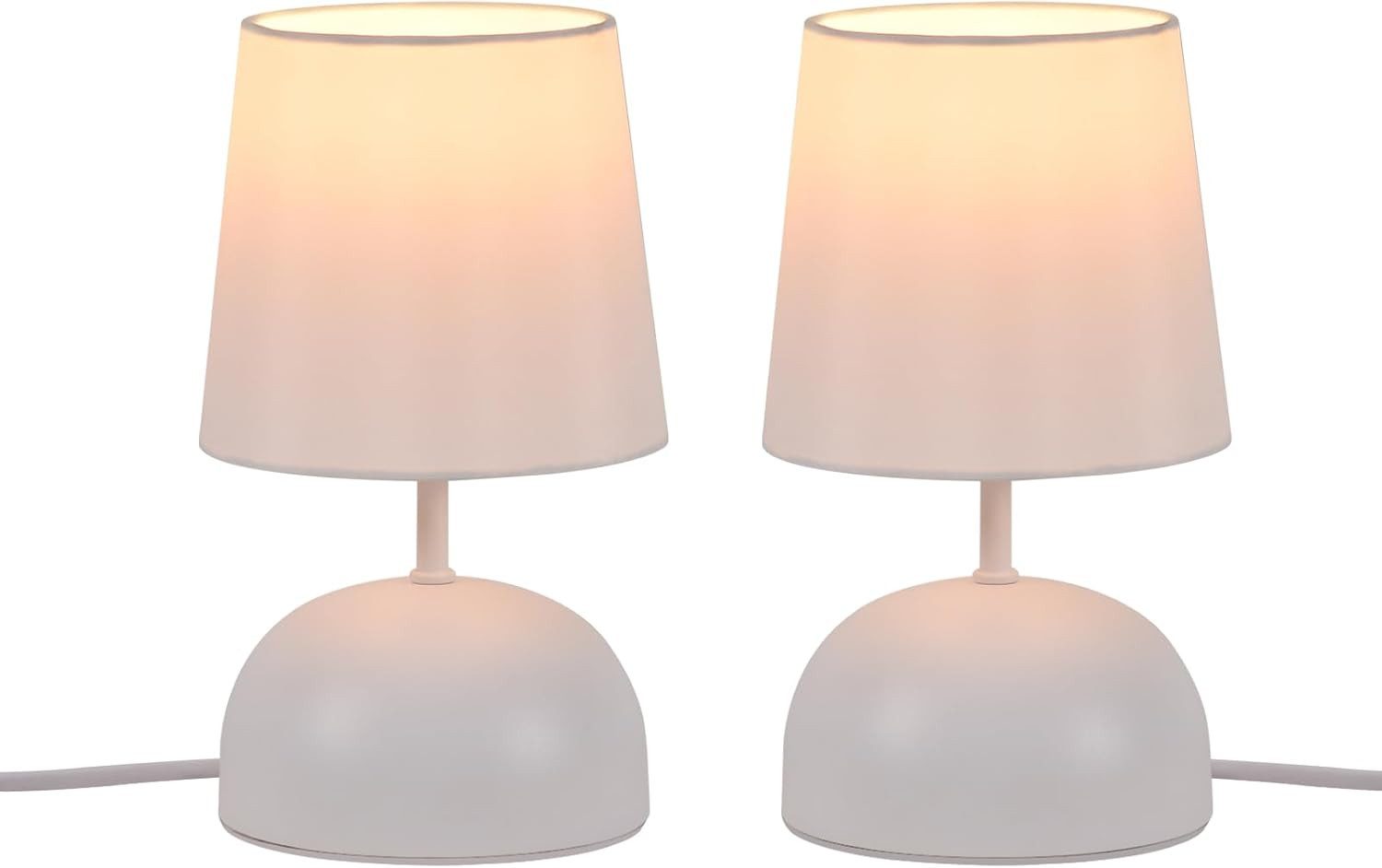 ZMH Tischleuchte LED Tischlampe Schlafzimmer Wohnzimmer E14 Modern Design, Nachtlampe für Kinderzimmer Arbeitszimmer