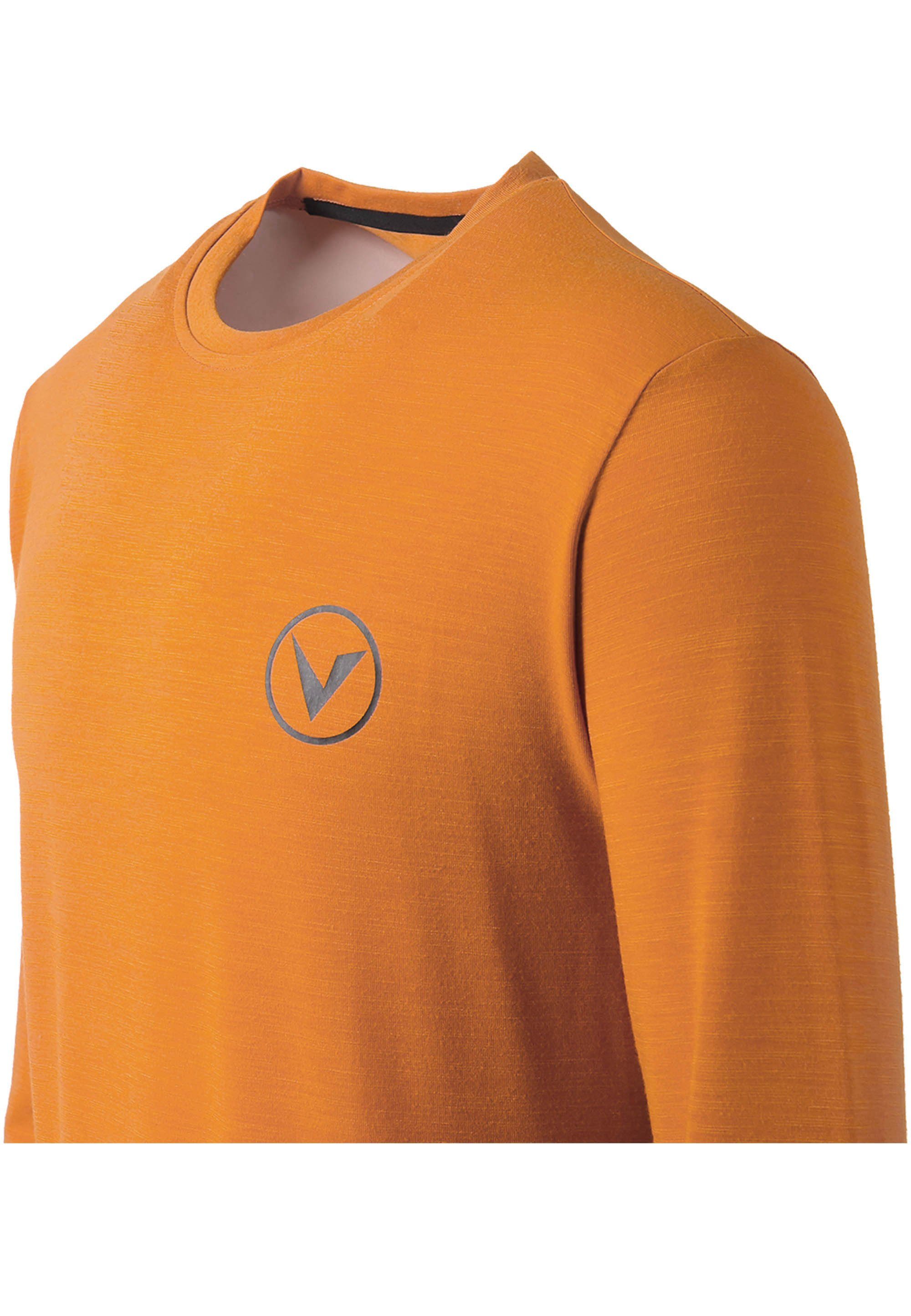 (1-tlg) L/S M JOKERS innovativer mit Dry-Technologie orange Langarmshirt Quick Virtus