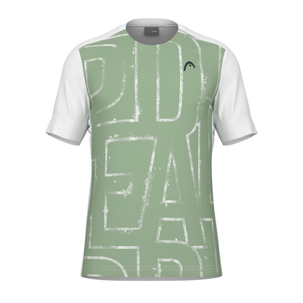 Head T-Shirt Play Tech II (atmungsaktiv, Mesh-Einsätze) weiss/grün Herren