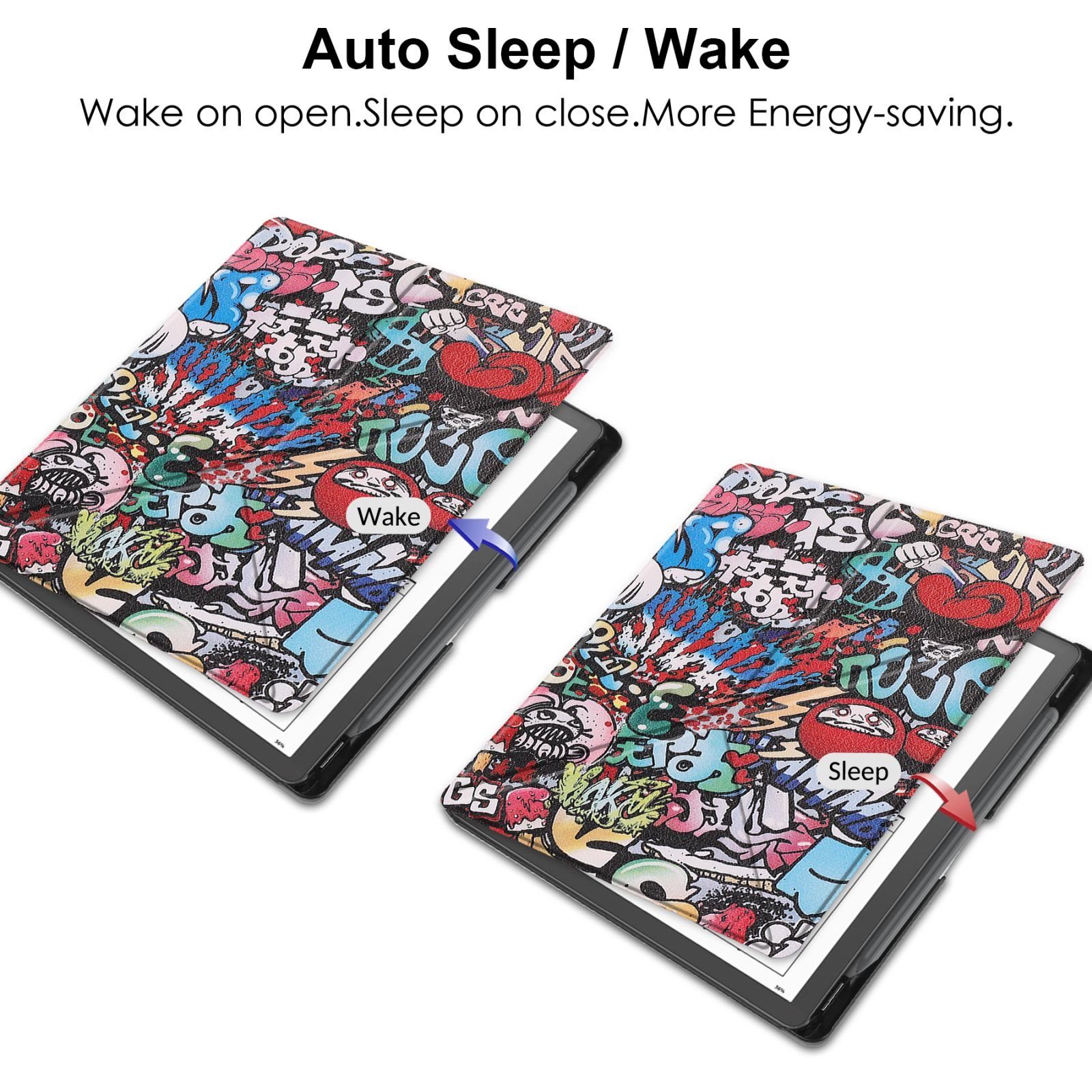 Lobwerk E-Reader-Hülle Schutzhülle für Amazon Kindle Scribe 2022 (1. Gen) Schreibfunktion 10., Wake & Sleep Funktion, Sturzdämpfung, Aufstellfunktion