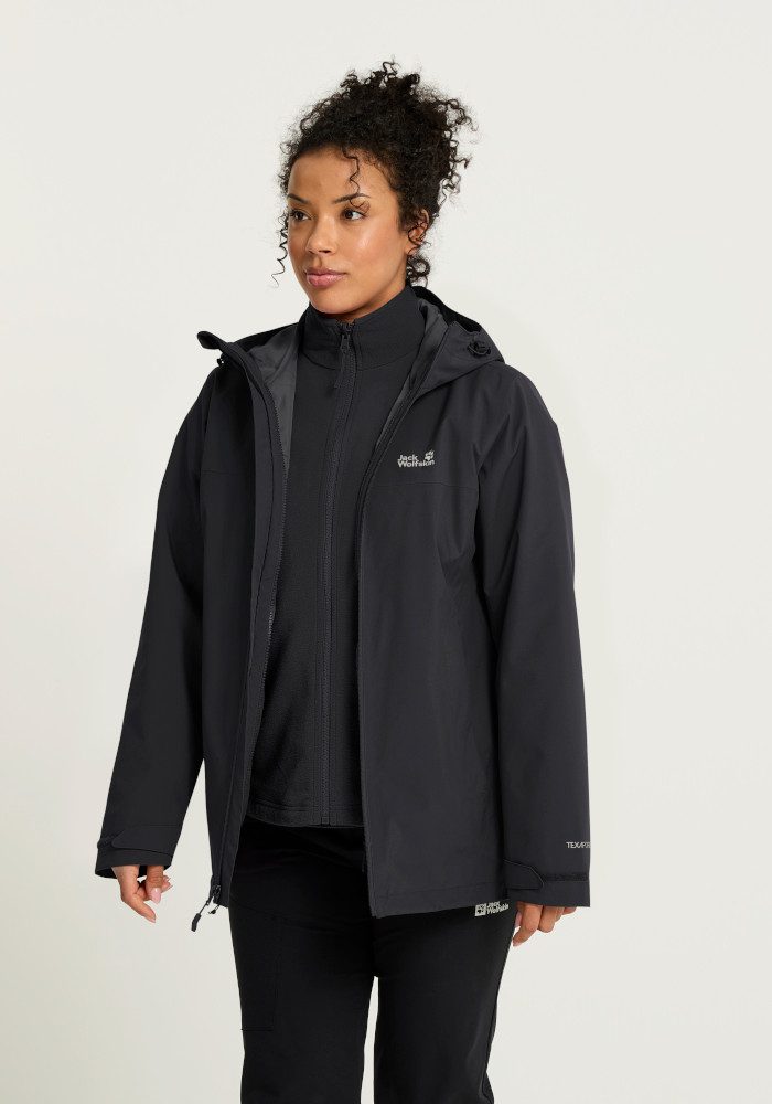 Jack Wolfskin 3-in-1-Funktionsjacke MOONRISE 2 3IN1 JKT W 3-in-1-Funktionsjacke, für Wandern und andere Outdoor-Aktivitäten