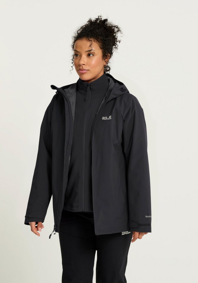 Jack Wolfskin 3-in-1-Funktionsjacke MOONRISE 2 3IN1 JKT W 3-in-1-Funktionsjacke, für Wandern und andere Outdoor-Aktivitäten