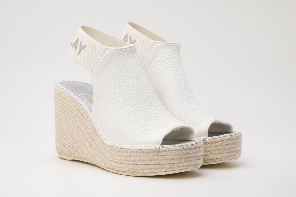 Replay Tyne Sandalette, Sommerschuh, Sandale, Keilabsatz, mit Glitzerlogo an der Ferse