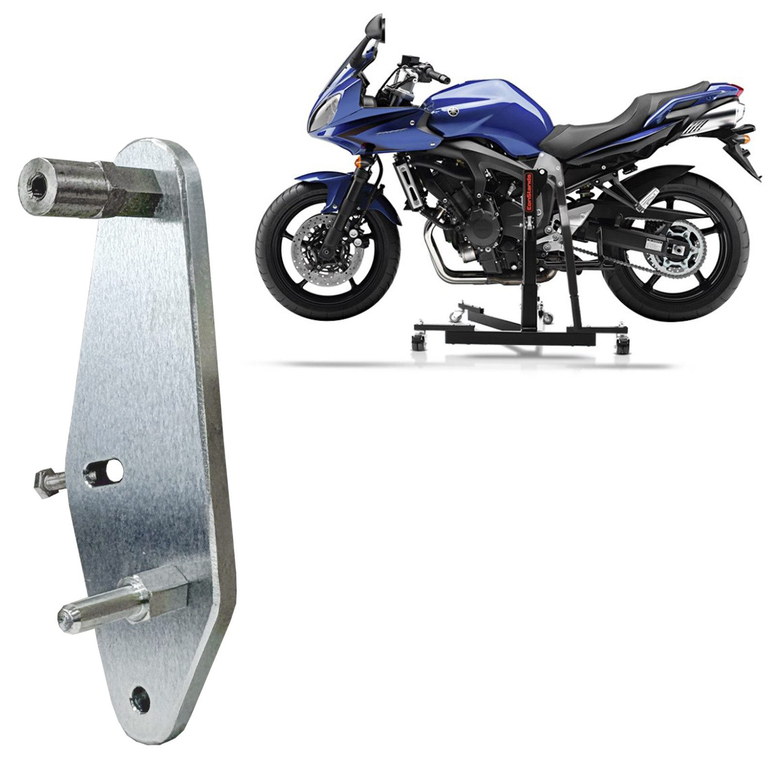 ConStands Motorradheber Adapterplatte für # Power Classic / Evo für Yamaha FZ6/ Fazer/ S2 04-1