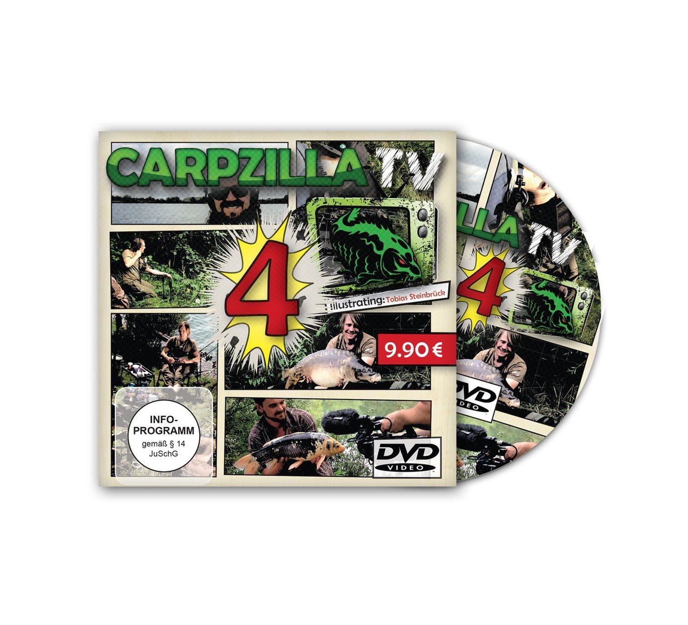 Carpzilla DVD Carpzilla DVD Version 4 Karpfenangeln Mark Dörner Tobias Steinbrück
