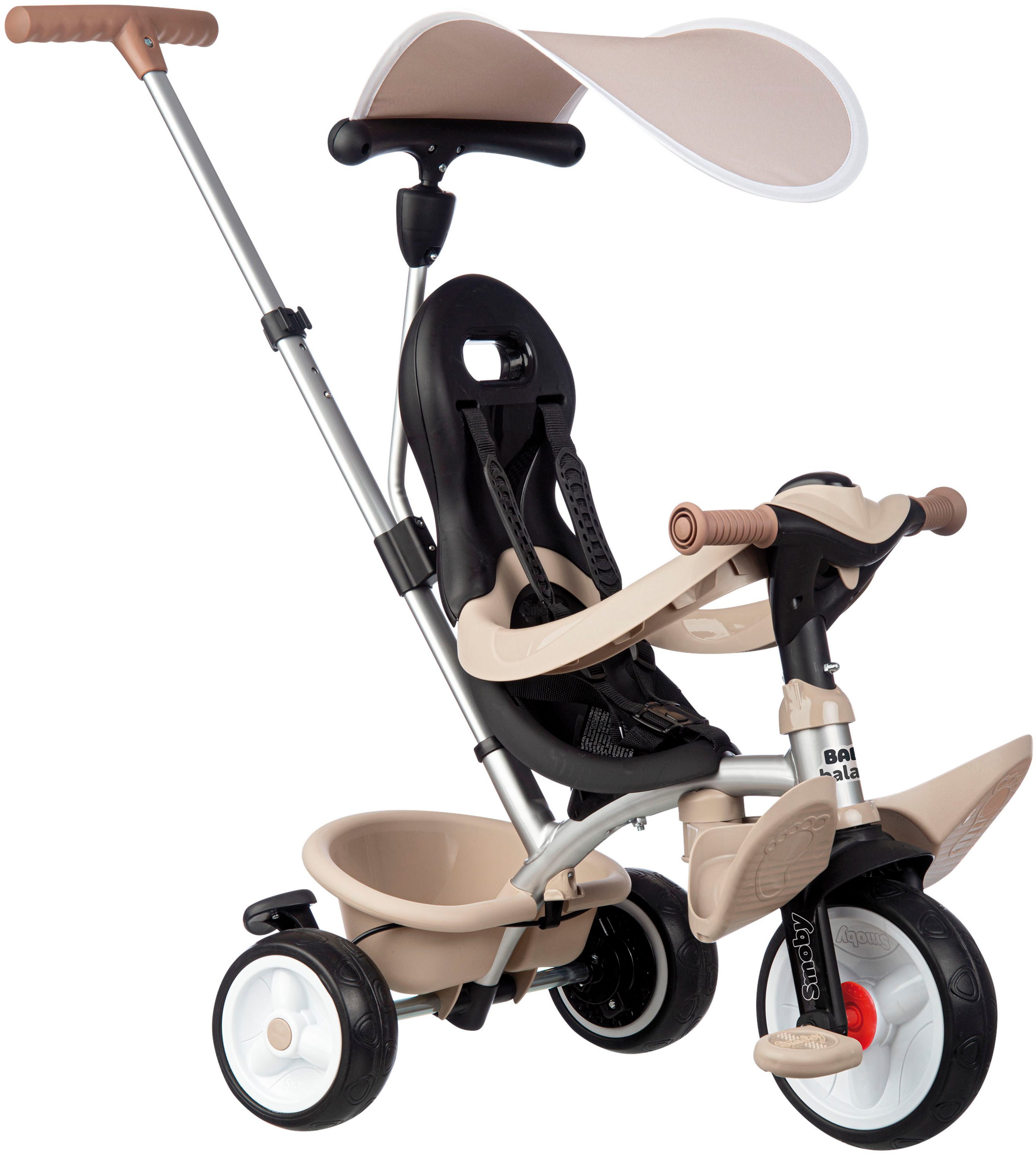 Smoby Dreirad Baby Balade, Beige, Made in Europe