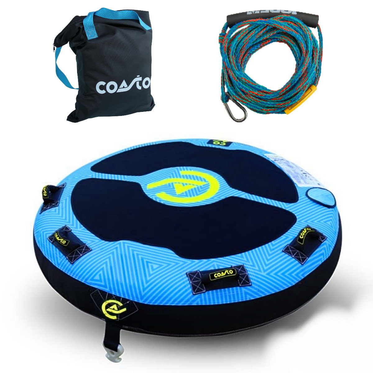 Wellenreiter COASTO MAROA 2 Persoen Tube Scheibe Towable Decktube Ø152cm inkl.