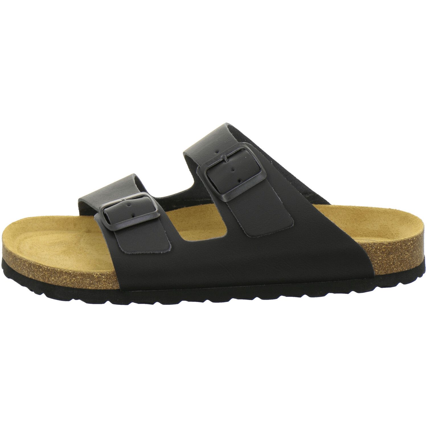 AFS-Schuhe 310023 Zweischnaller Pantolette für Herren mit Fußbett, bequeme Sandalen aus Leder