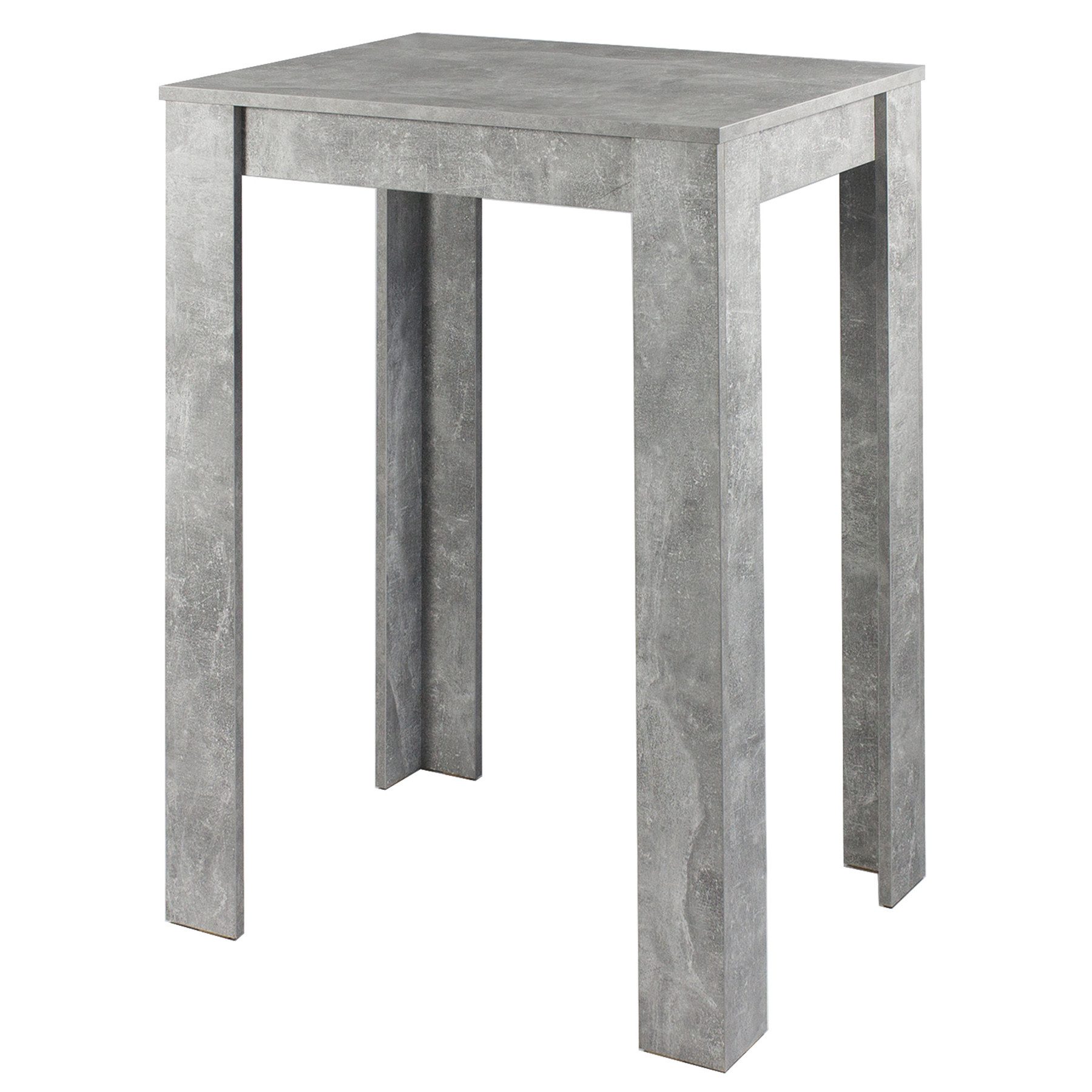 riess-ambiente Bartisch LOFT 104cm grau · eckiger Tisch im Industrial Beton günstig online kaufen