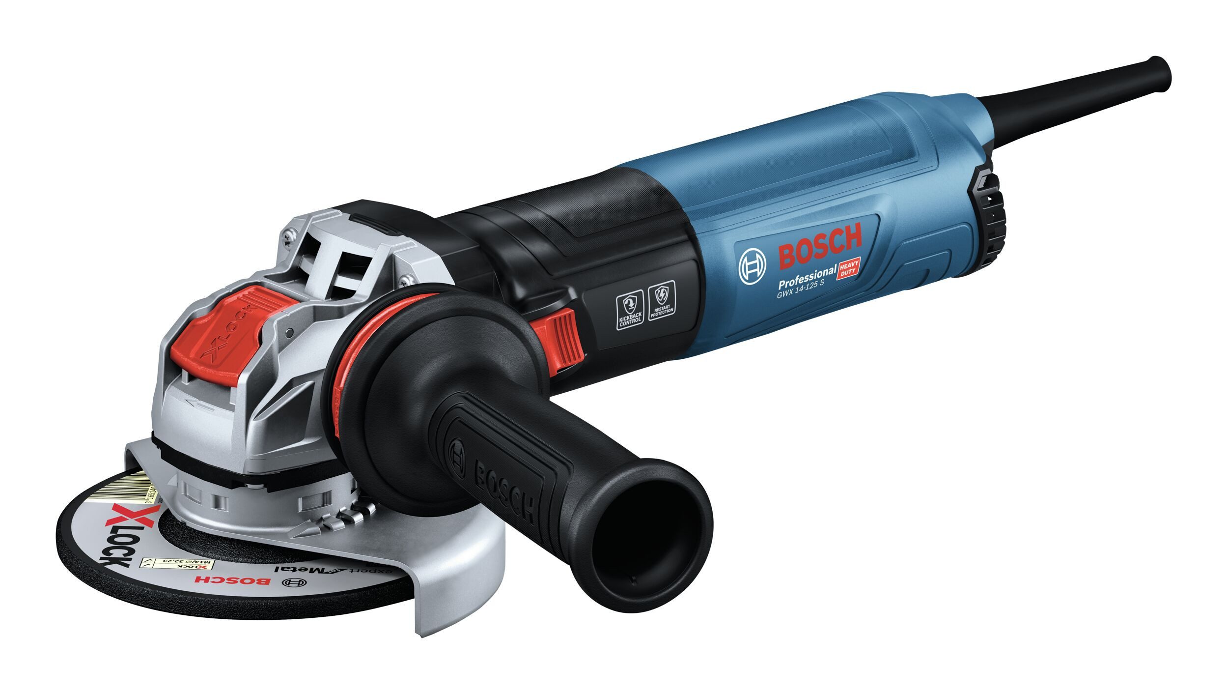 BOSCH Угловая шлифовальная машина GWX 14-125 S, max. 11500 U/min, Mit X-LOCK - im Karton