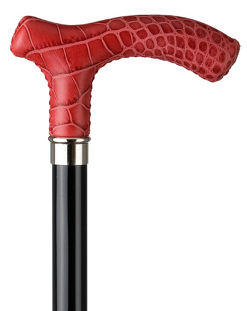 Stockshop Gehstock Gehstock Croco-rubin, Fritzgriff, Buchenholz, Gummipuffer