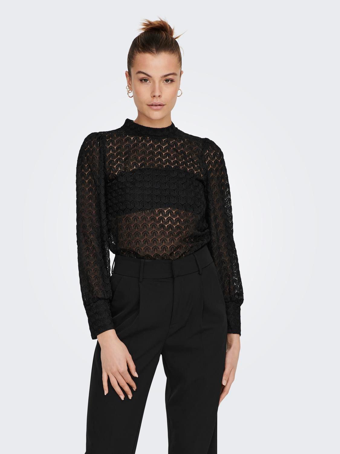 JACQUELINE de YONG Blusenshirt hoch geschlossen günstig online kaufen
