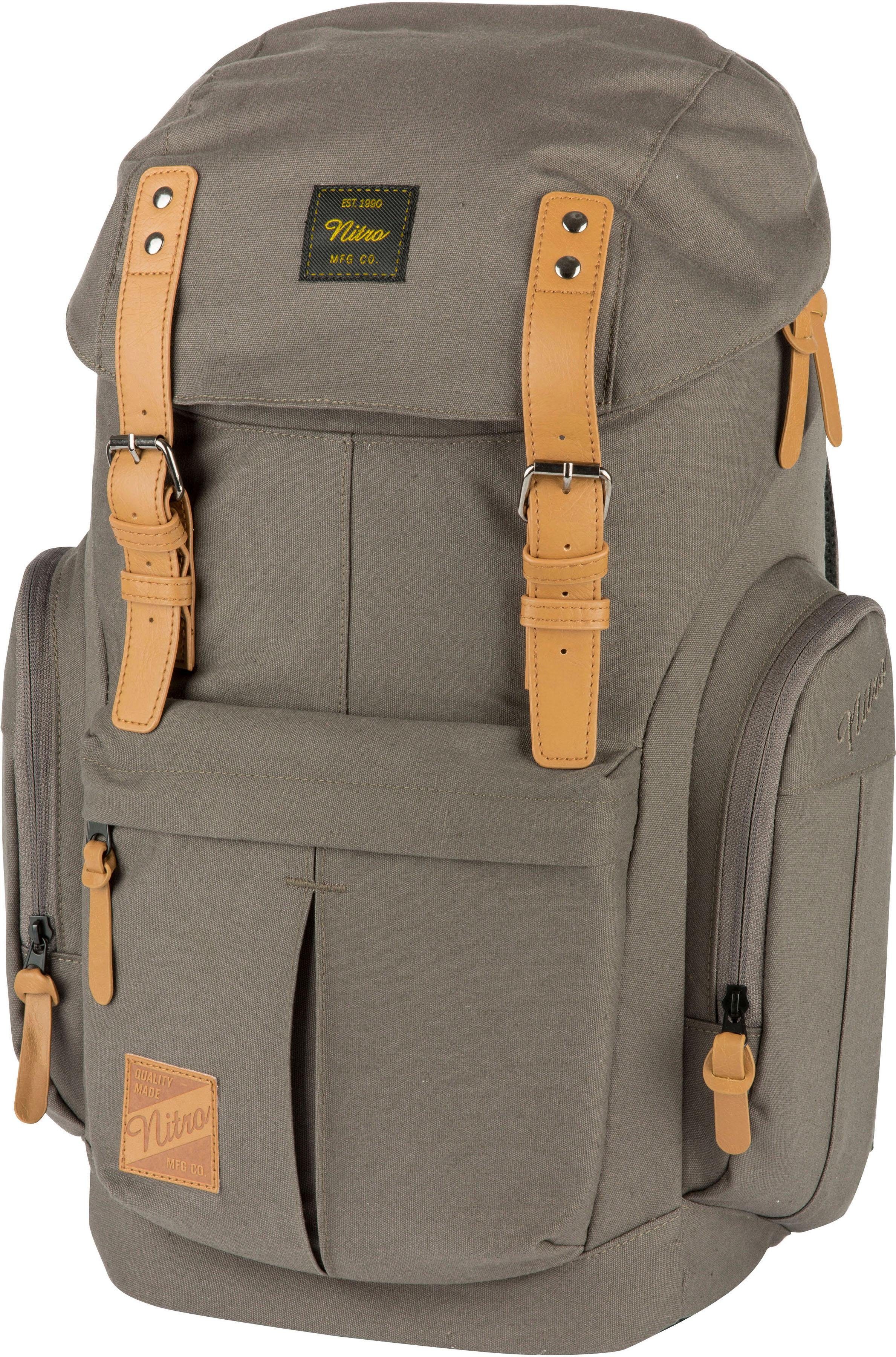 NITRO Freizeitrucksack Daypacker, mit Laptopfach, Schulrucksack, Wanderrucksack oder Streetpack waxed lizard