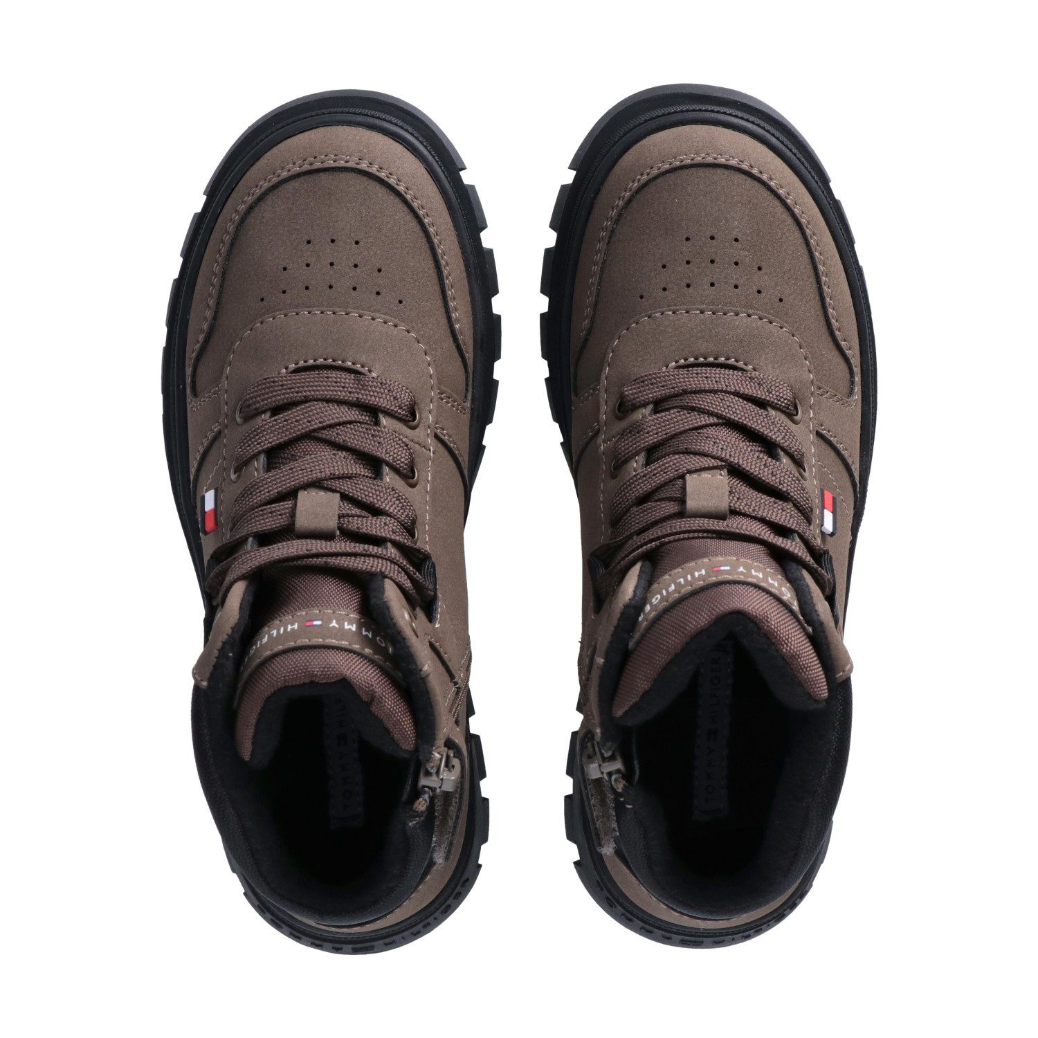 Tommy Hilfiger Schnürboots Herbstboots, Outdoorboots mit weich gepolstertem Schaftrand