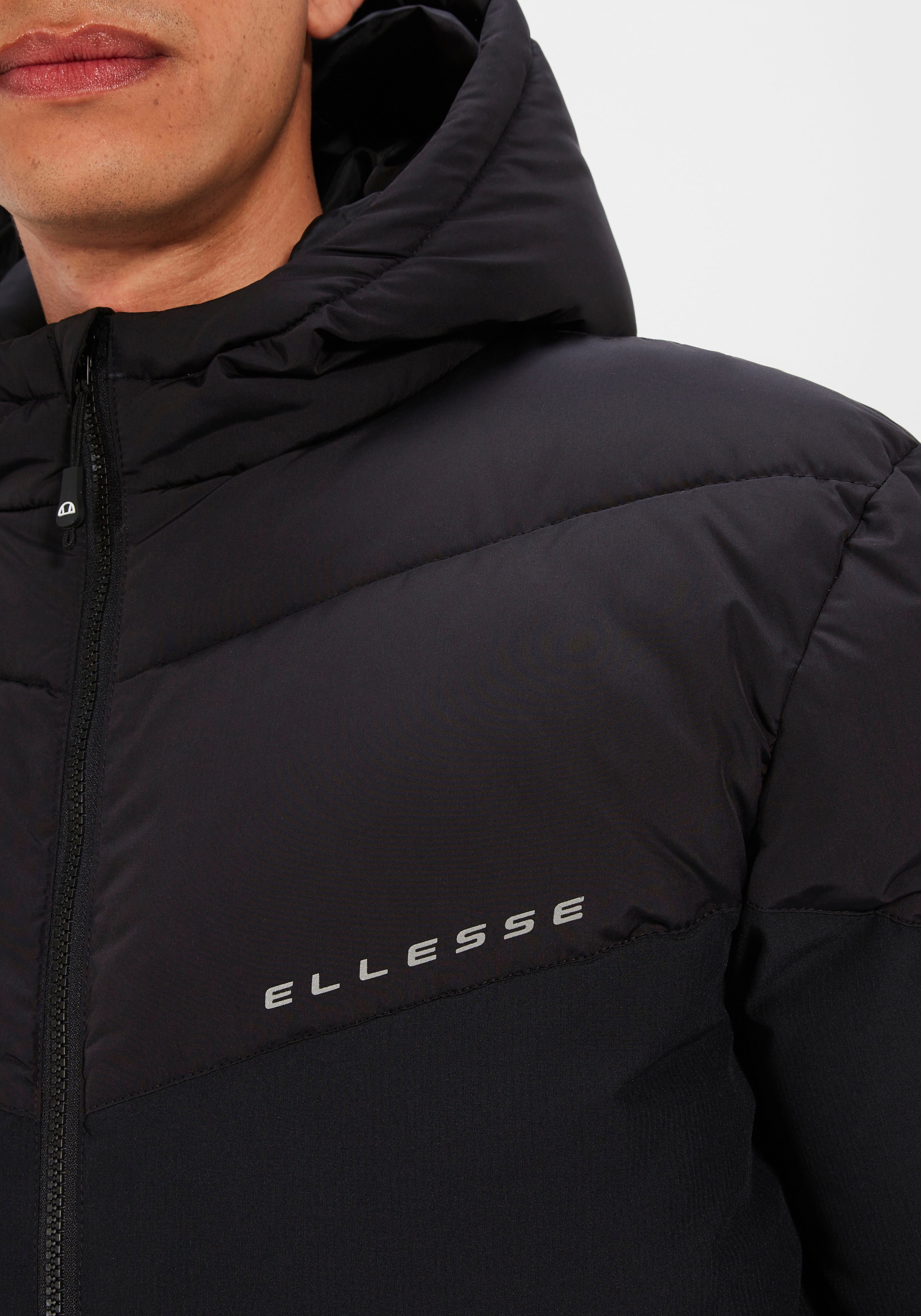 Padded Ellesse Sabatini Black Jacket Outdoorjacke