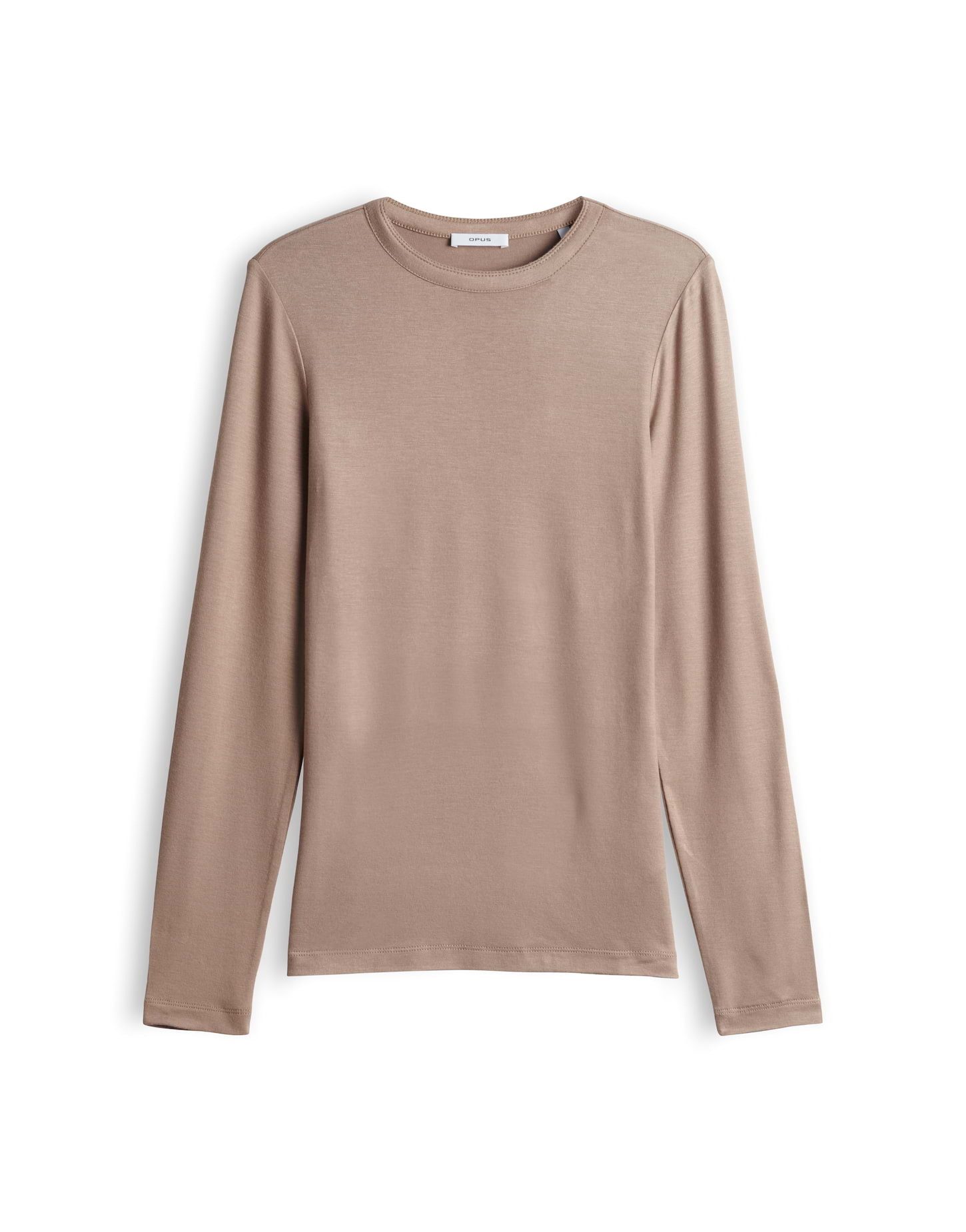 OPUS Langarmshirt Sifa aus weichem Jersey Gerader Schnitt mit Rundhals für cleane Layerings – Bild 2 von 5