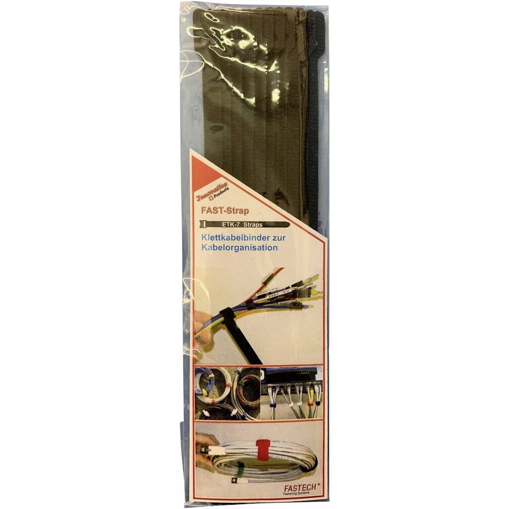 Klettband Klett-Kabelbinder 10 Stück, Fastech®
