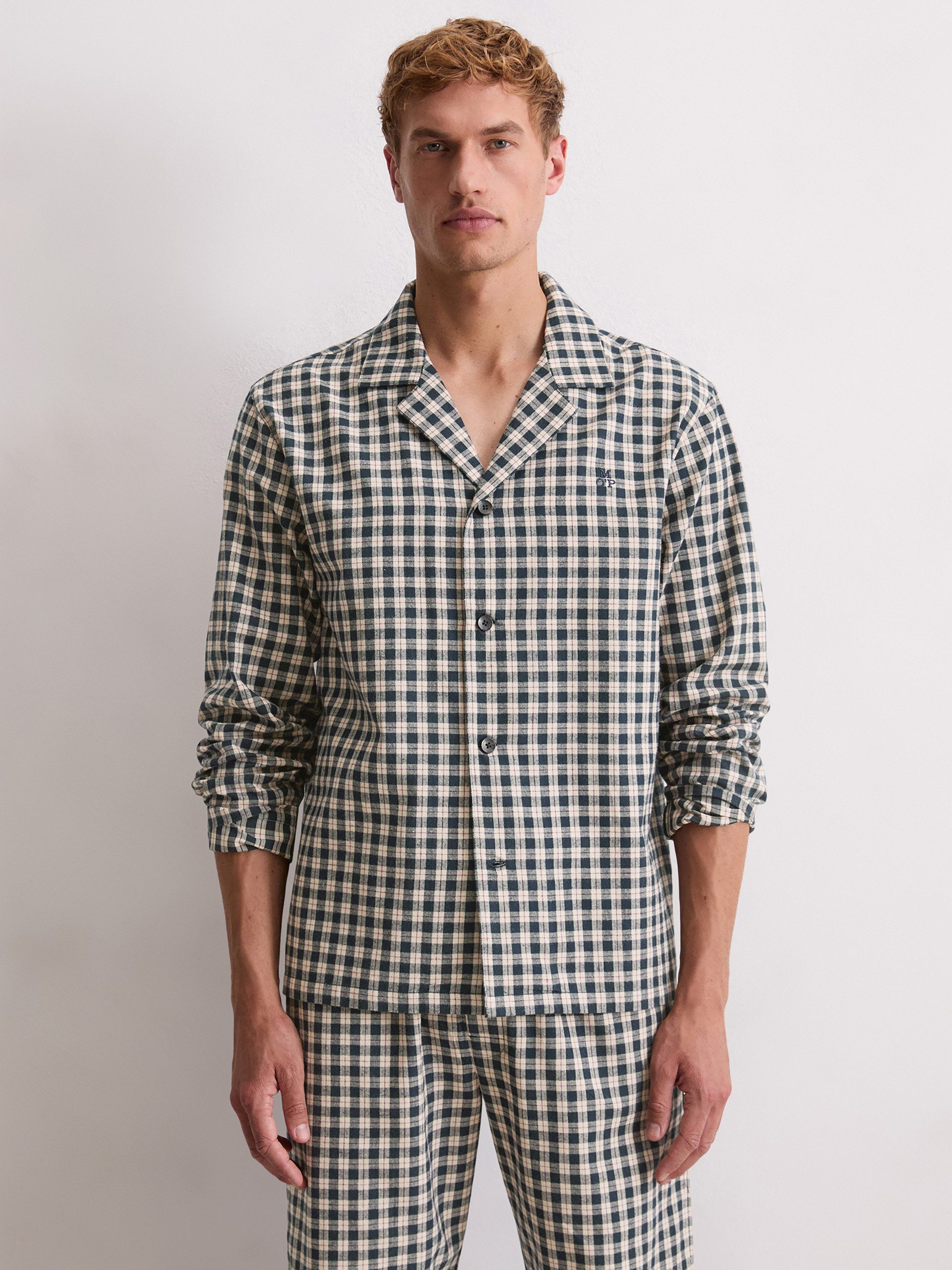 Marc O'Polo Pyjamaoberteil Cozy Flannel schlaf-oberteil nachthemd sleepshir günstig online kaufen