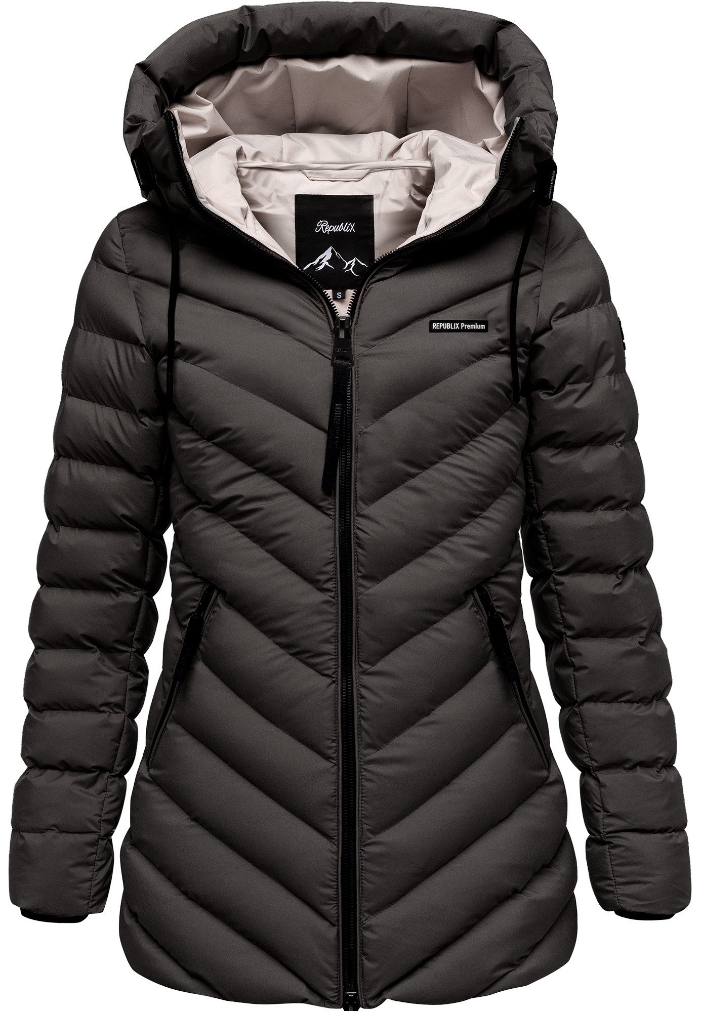 REPUBLIX Winterjacke FIONA Damen Gefütterte Dicke Winter Jacke Mantel Parka günstig online kaufen