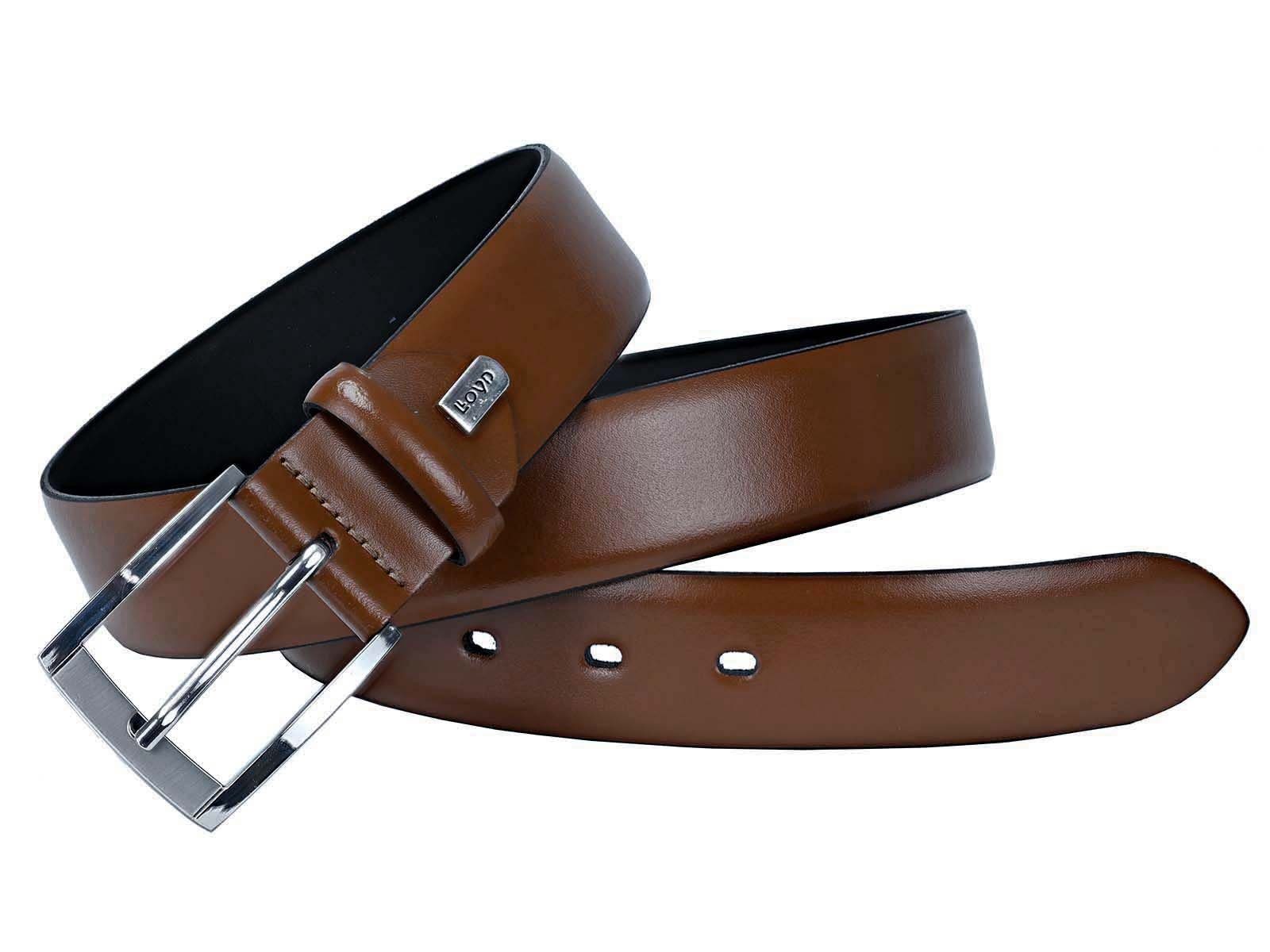 Men’s Belts Dorn-Schließe cognac Ledergürtel LLOYD LLOYD-Herren-Ledergürtel 35 mm