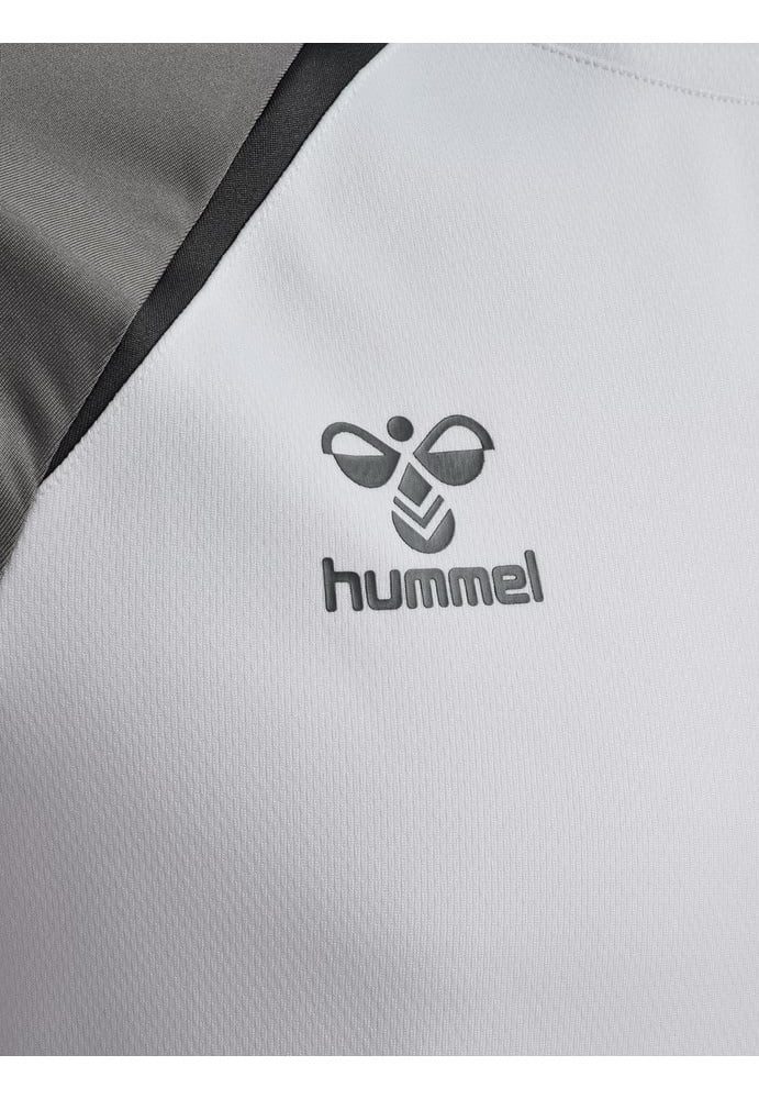 hummel Langarmshirt hmlLEAD 2.0 Crew Sweat (atmungsaktiv) weiss/grau Herren
