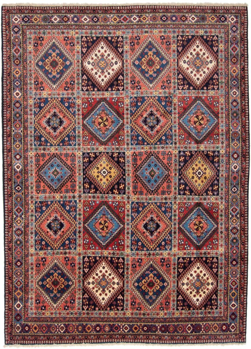 Orientteppich Yalameh 207x285 Handgeknüpfter Orientteppich / Perserteppich, Nain Trading, rechteckig, Höhe: 12 mm