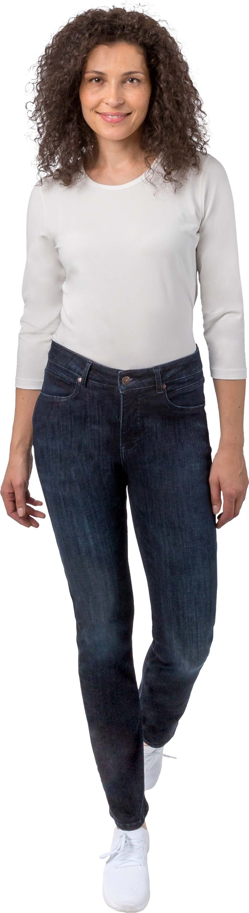 Gio Milano Stretch-Jeans Gio-Kim 5-Pockets Style blue black