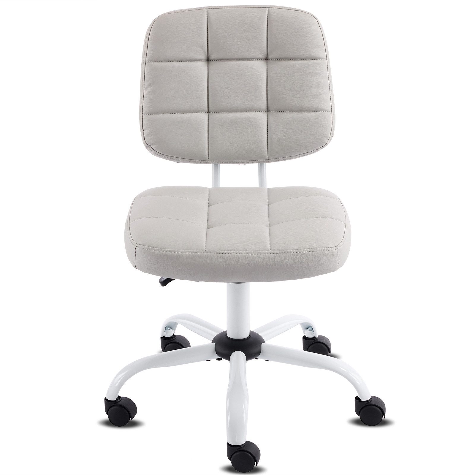 VINGLI Drehstuhl Höhenverstellbar, Bürostuhl ohne Armlehne, für Büro, Arbeitszimmer