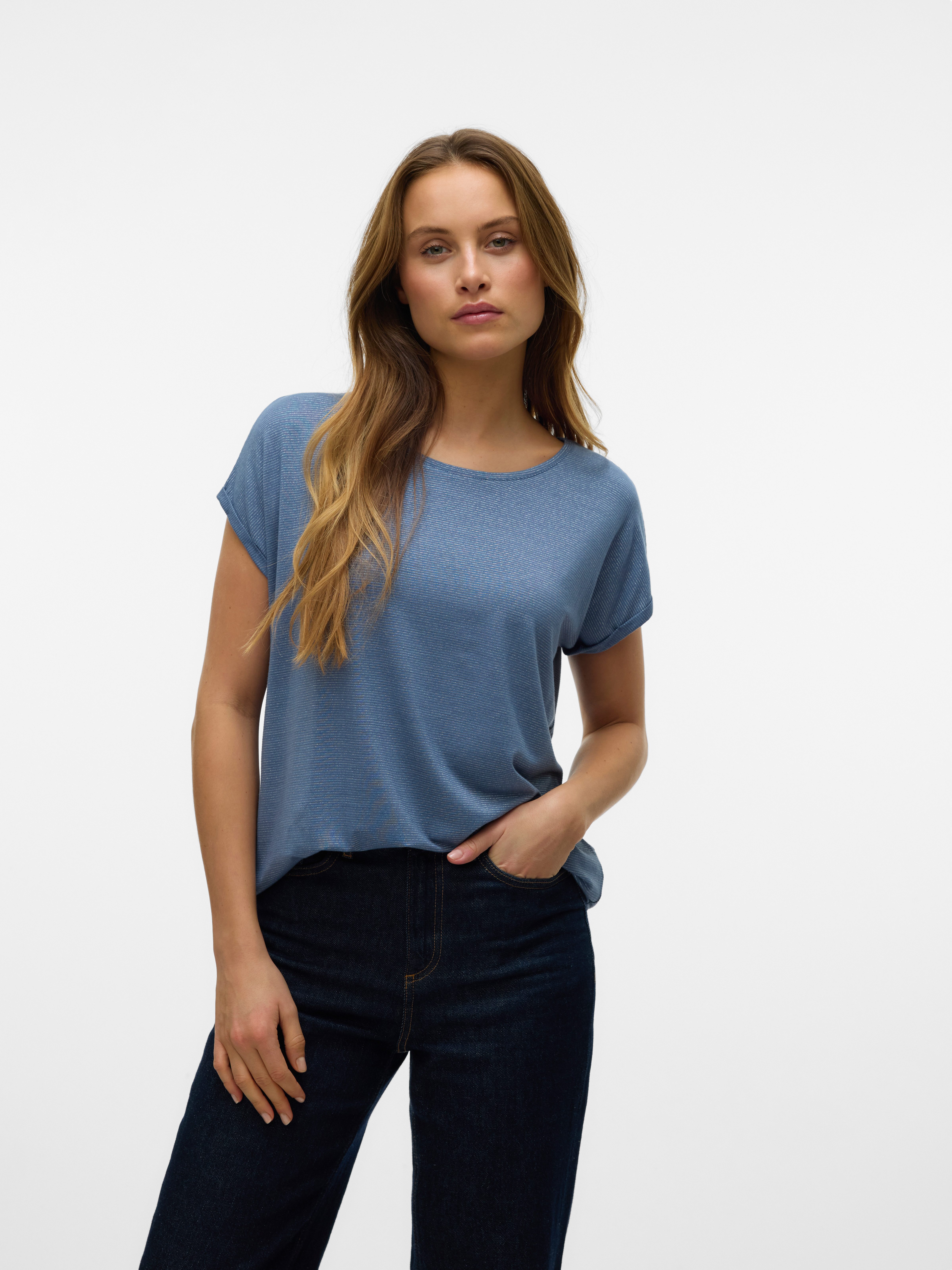 Vero Moda Rundhalsshirt VMLAVA PLAIN SS günstig online kaufen