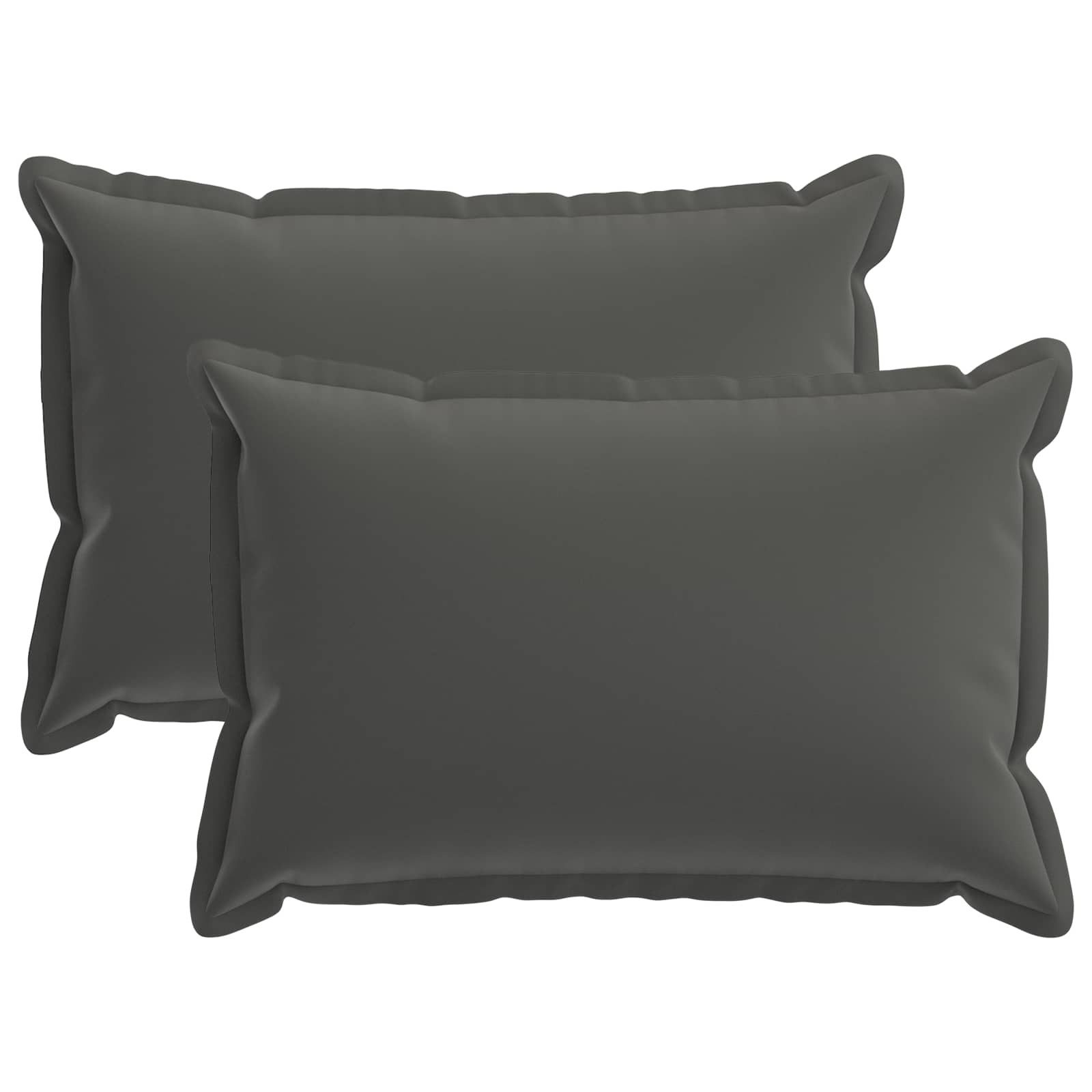 vidaXL Kissenbezug Kissenbezug 2 stk. HOUTEN Anthrazit 30 x 50 cm Polyester, (2 Stück)