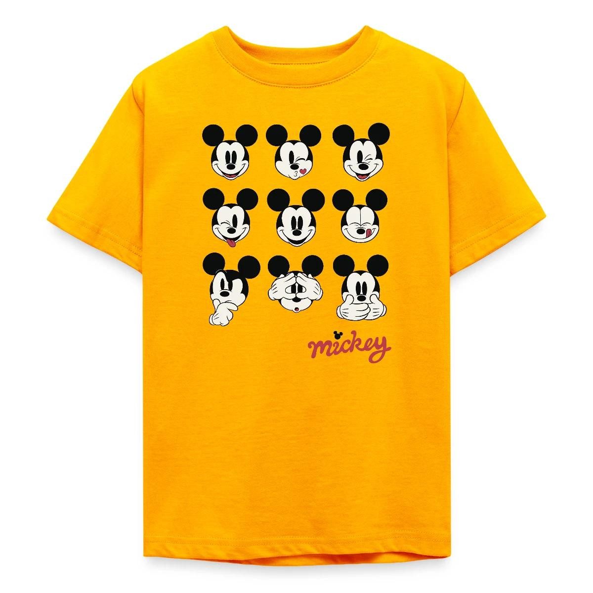 T-Shirt Mickey & Minnie Mickey Mouse Gesichtsausdrücke Teenager T-Shirt