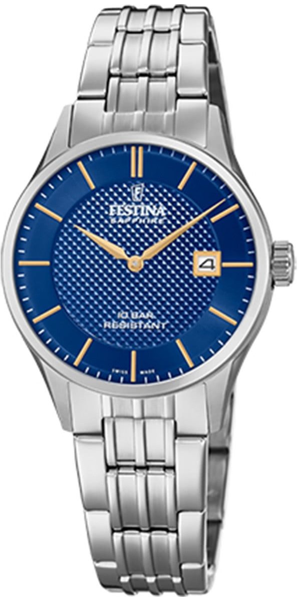 Quarzuhr Festina Damen Uhr F20006/3 Edelstahl