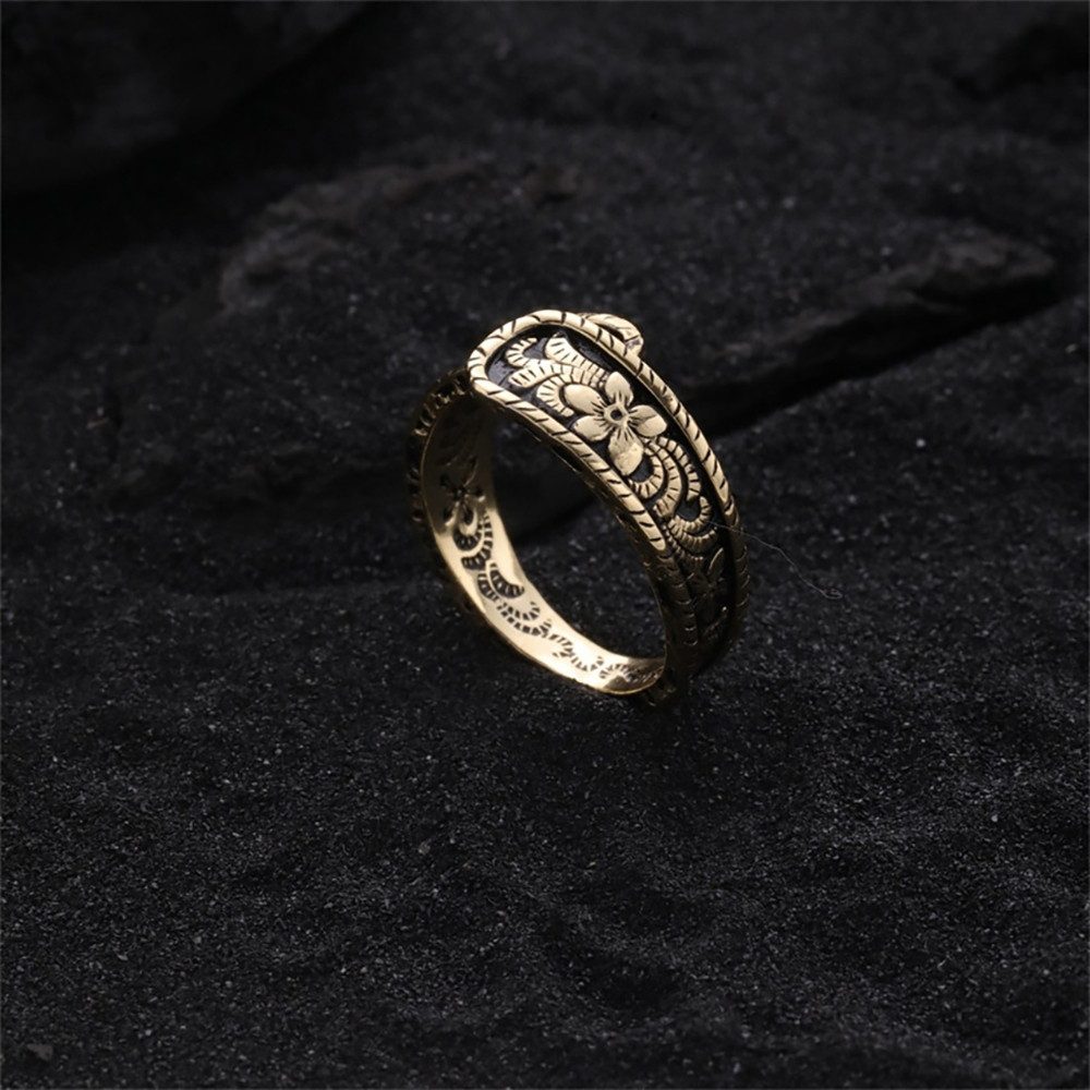 The Beauty House Fingerring Damen Vintage Ring mit Blumen