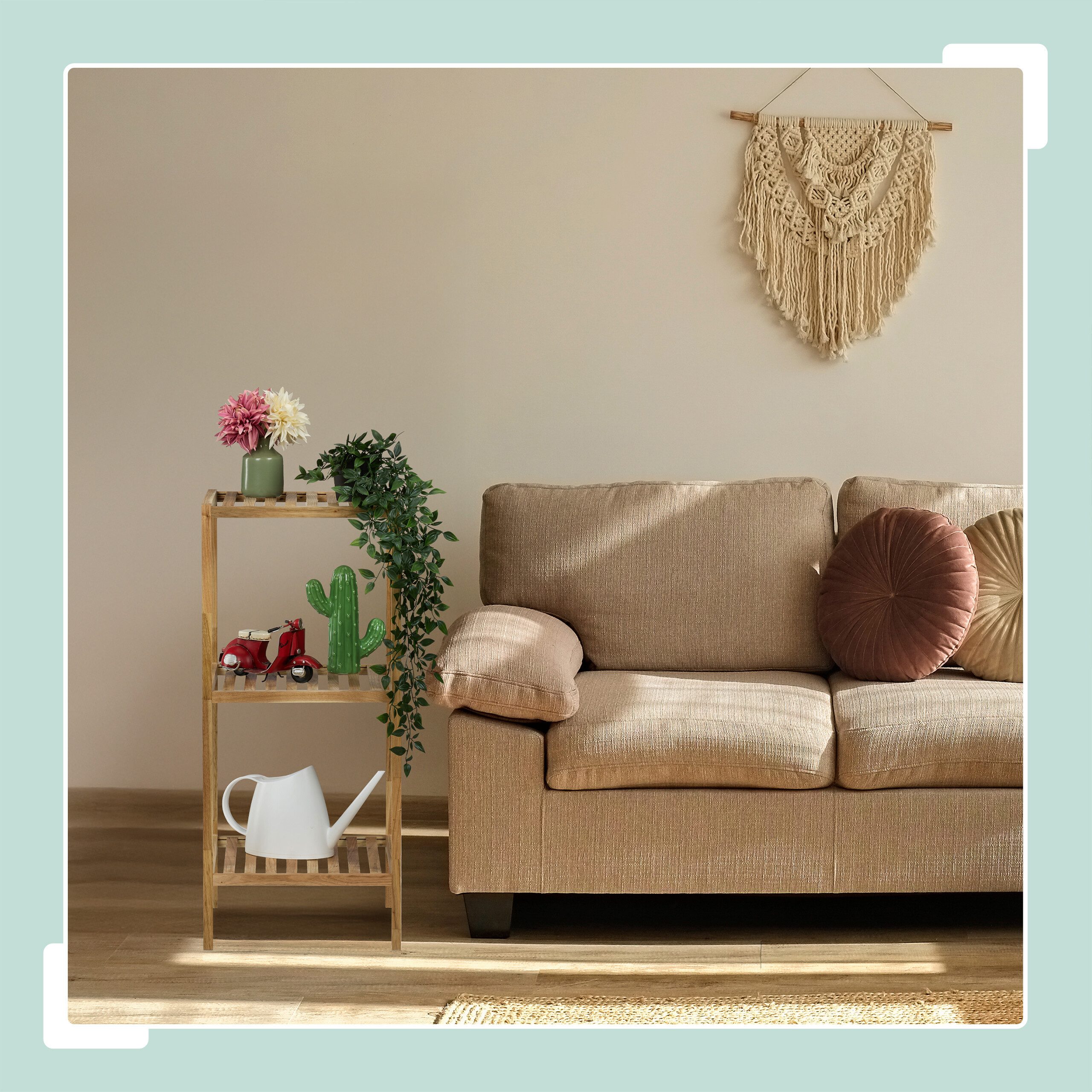 relaxdays Badregal Walnuss mit offenen Ablage, günstig online kaufen