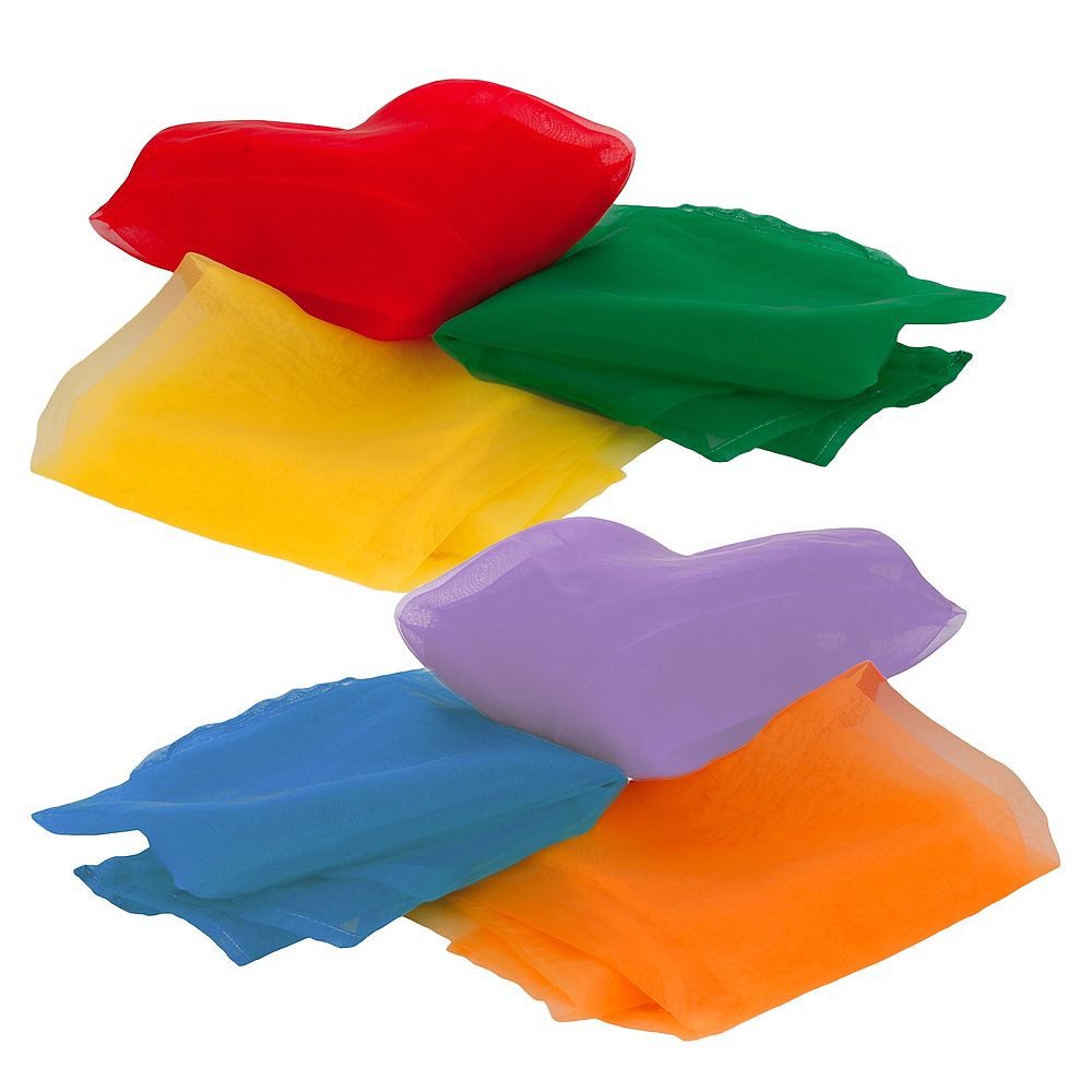 Sport-Thieme Spiel Jongliertücher-Set XL, Besonders gut geeignet für Anfänger:innen, Gruppenjonglagen