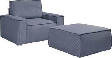 Home affaire Sessel SHERWOOD, Loveseat und Hocker im Set, passend zur Polster-Serie SHERWOOD