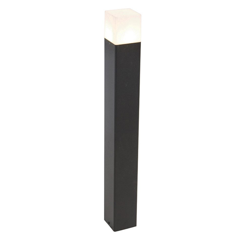 Qazqa Außen-Stehlampe Denmark, ohne Leuchtmittel, Warmweiß, QAZQA Außen­poller­leuchte, e27, Weiß, Aluminium, Modern