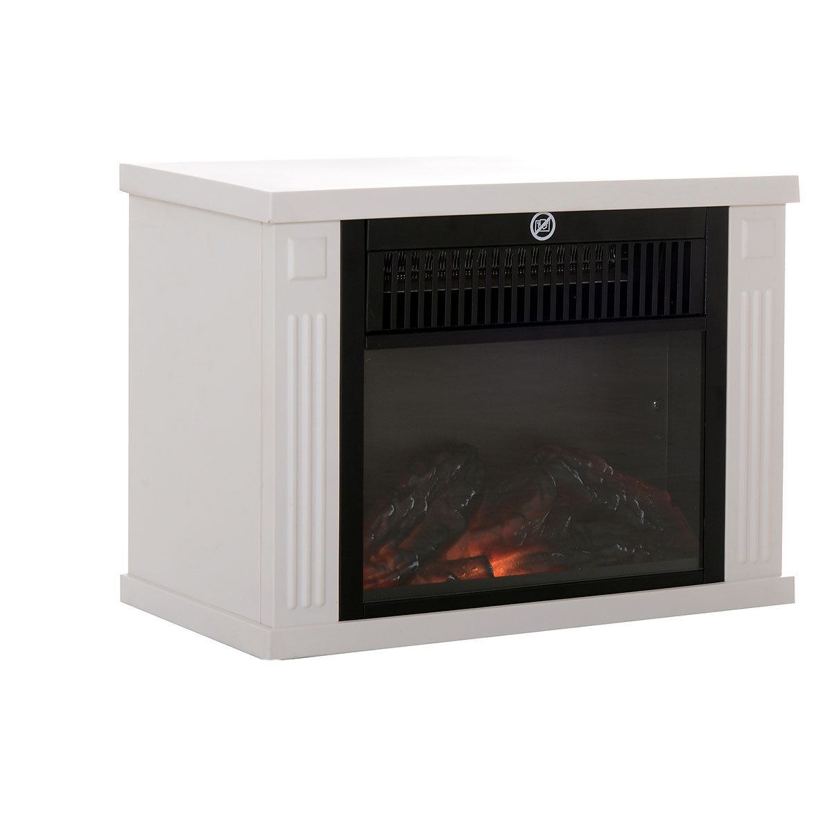 FELIXLEO Elektrokamin Elektrokamin 1200W Standkamin Weiß mit Flammeneffekt günstig online kaufen